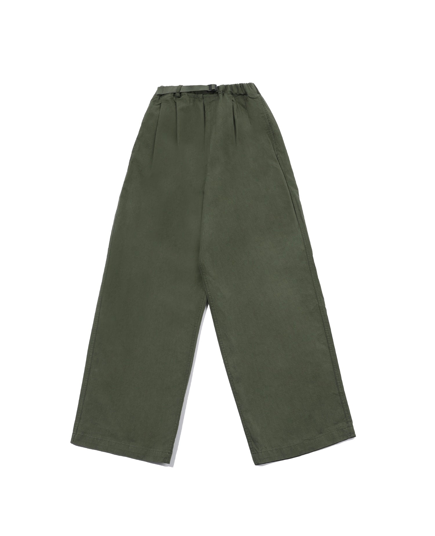 Kappy Two Tuck Wide Pants Verde Militare