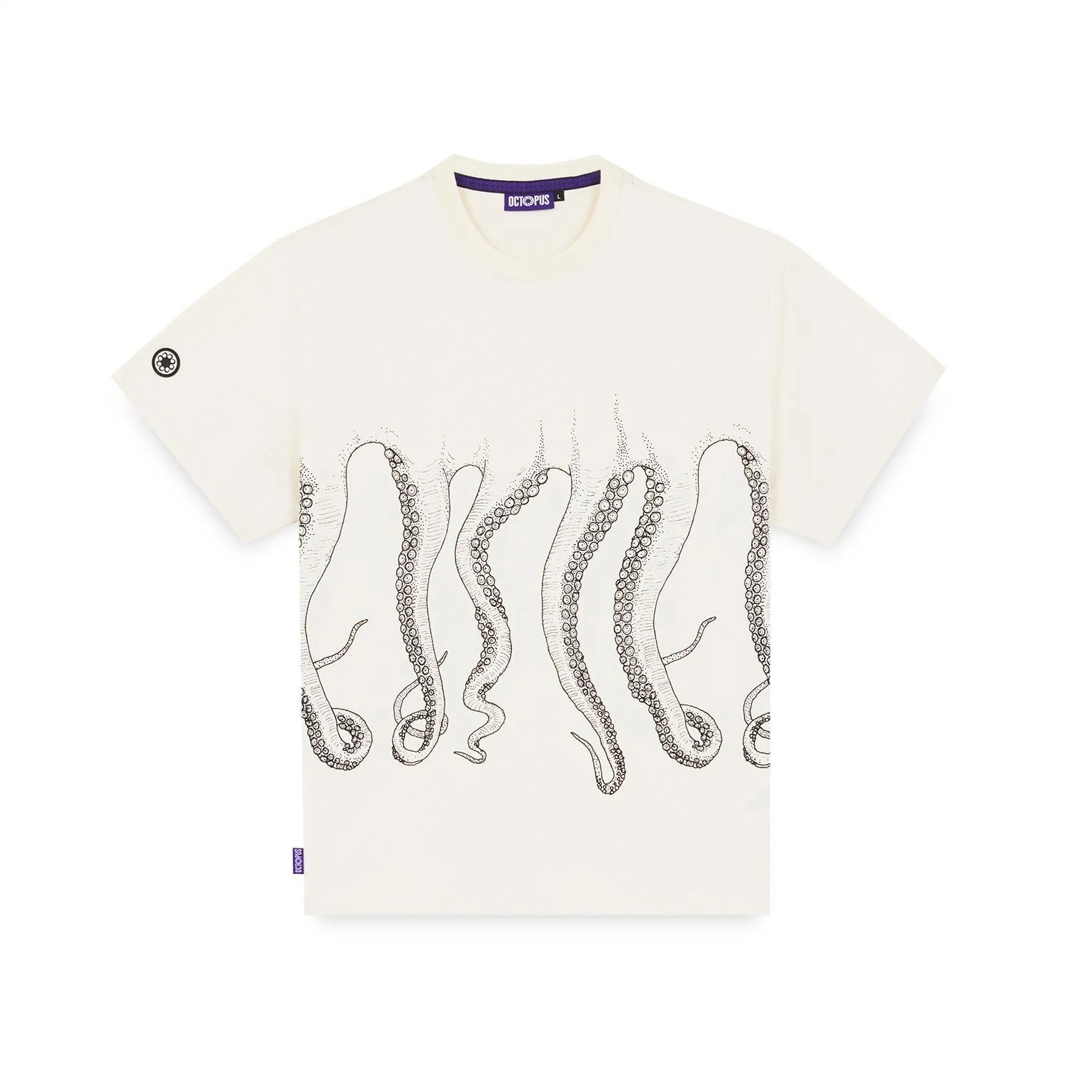 T-Shirt Octopus Outline Tee Sabbia