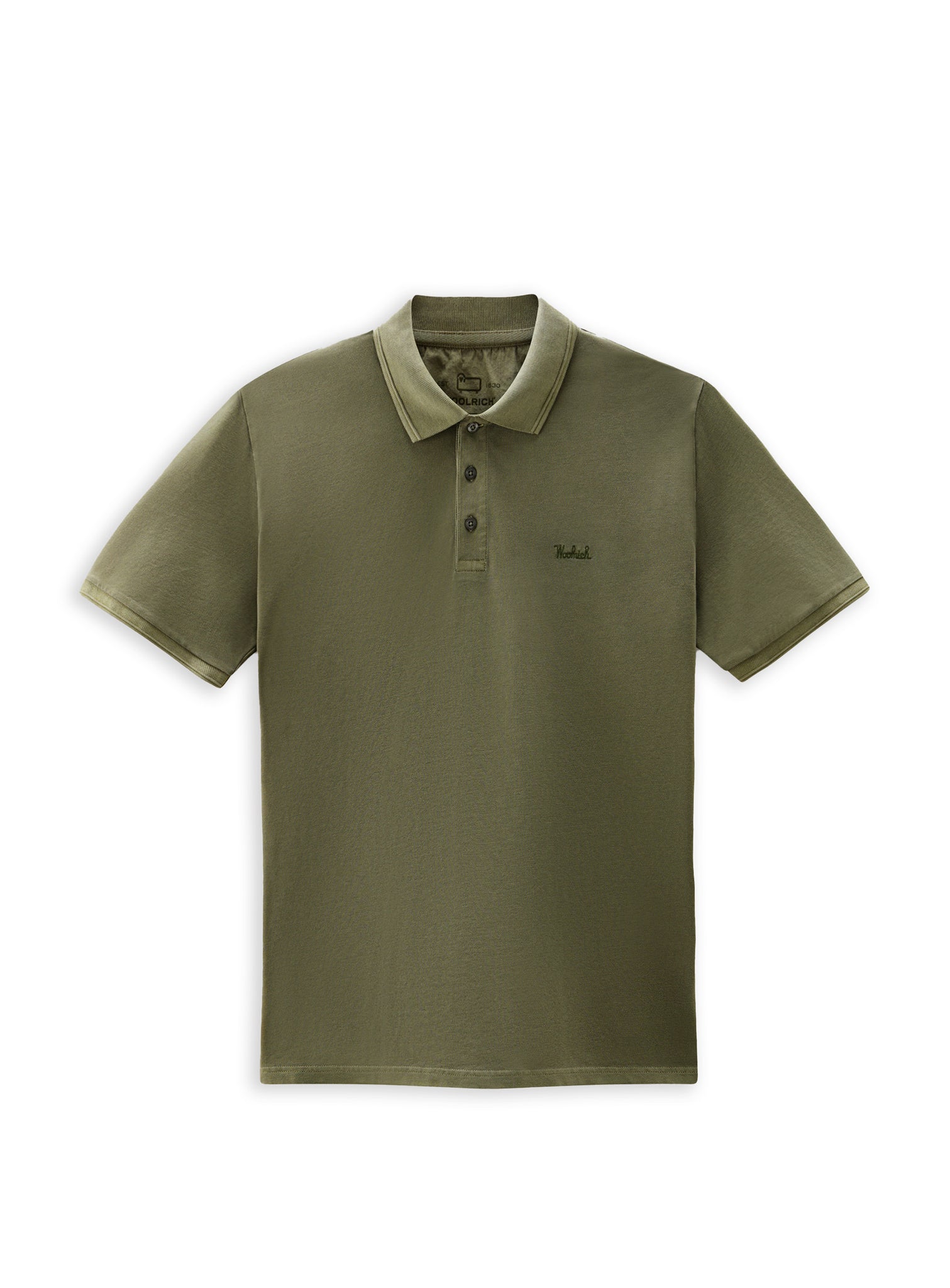 Woolrich Mackinack Dyed Cape Olive Green Men's Polo