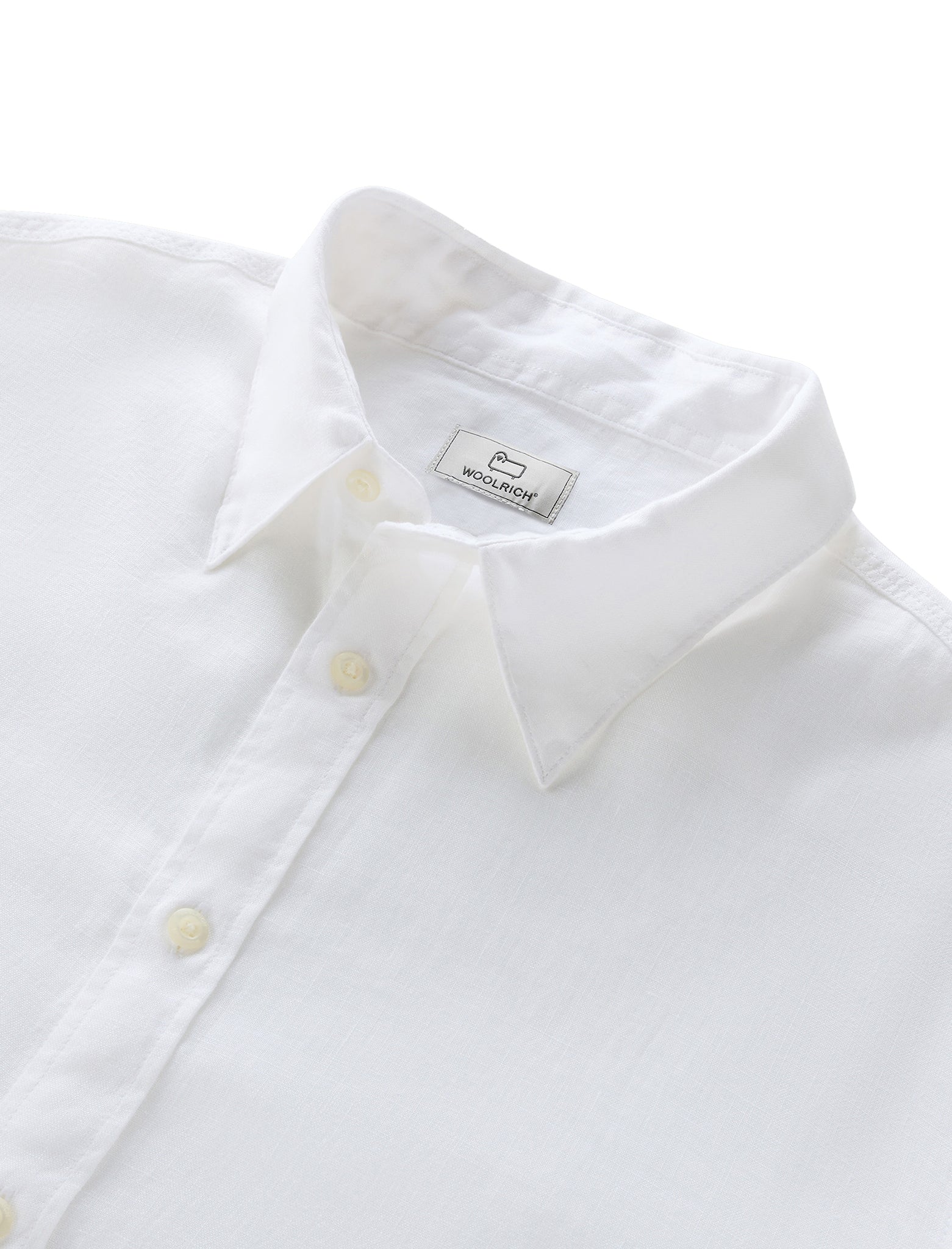 Woolrich Linen Shirt White Men's Shirt