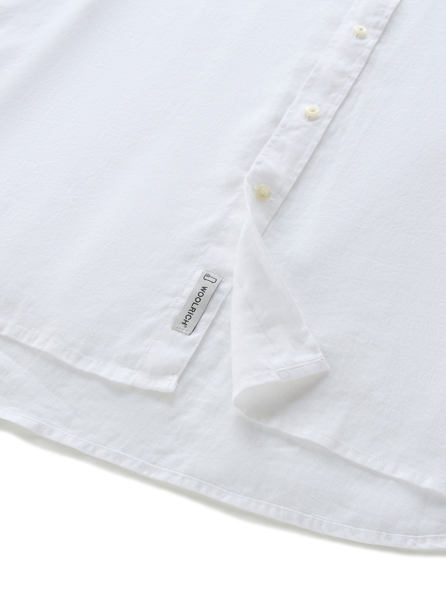 Woolrich Linen Shirt White Men's Shirt