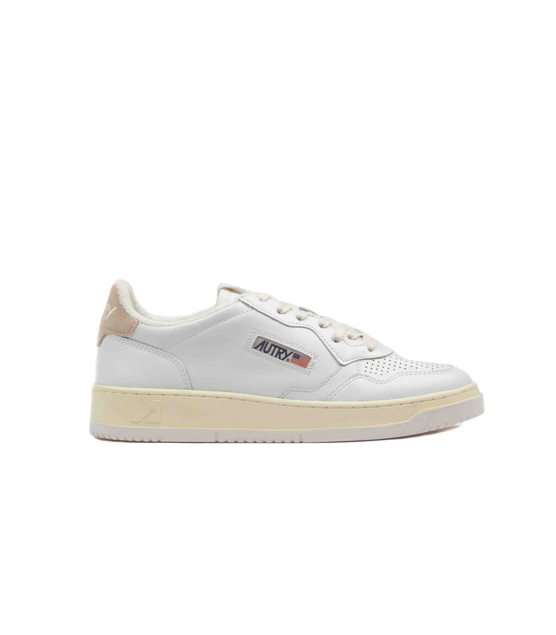 Autry Medalist Low Leather White Ivory Men