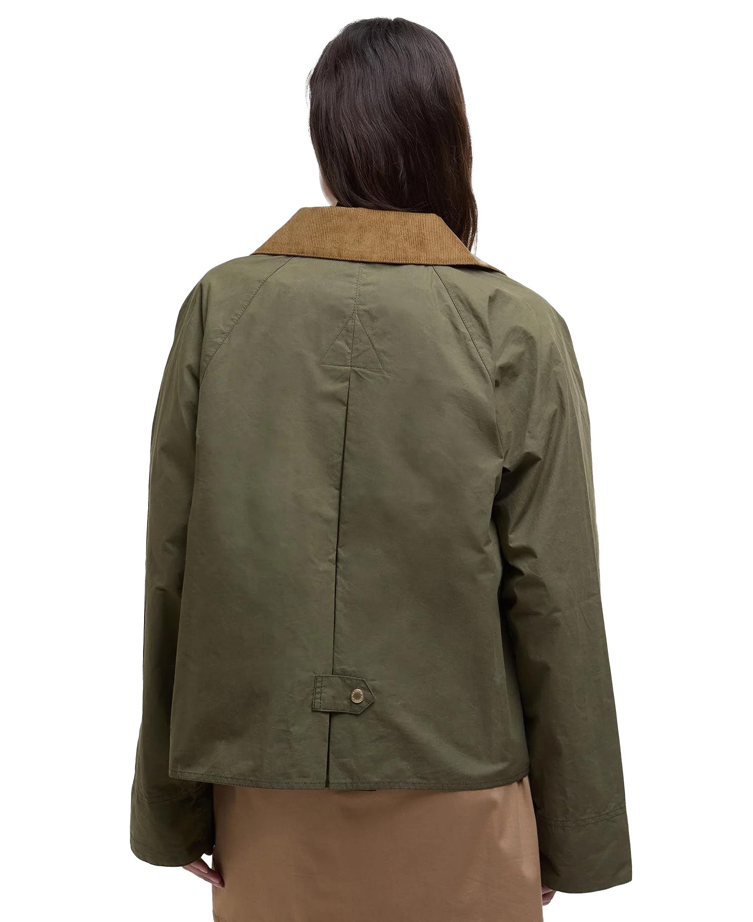 Barbour Catlin Showerproof Jacket Verde Oliva Donna