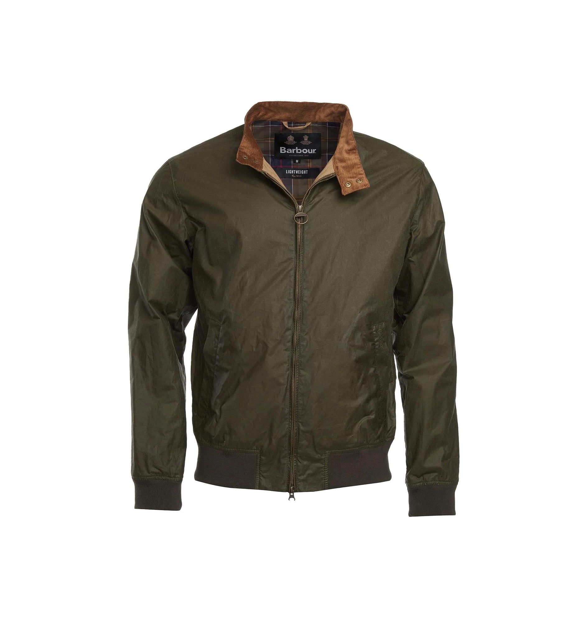 Barbour Royston Waxed Light Olive Green Men