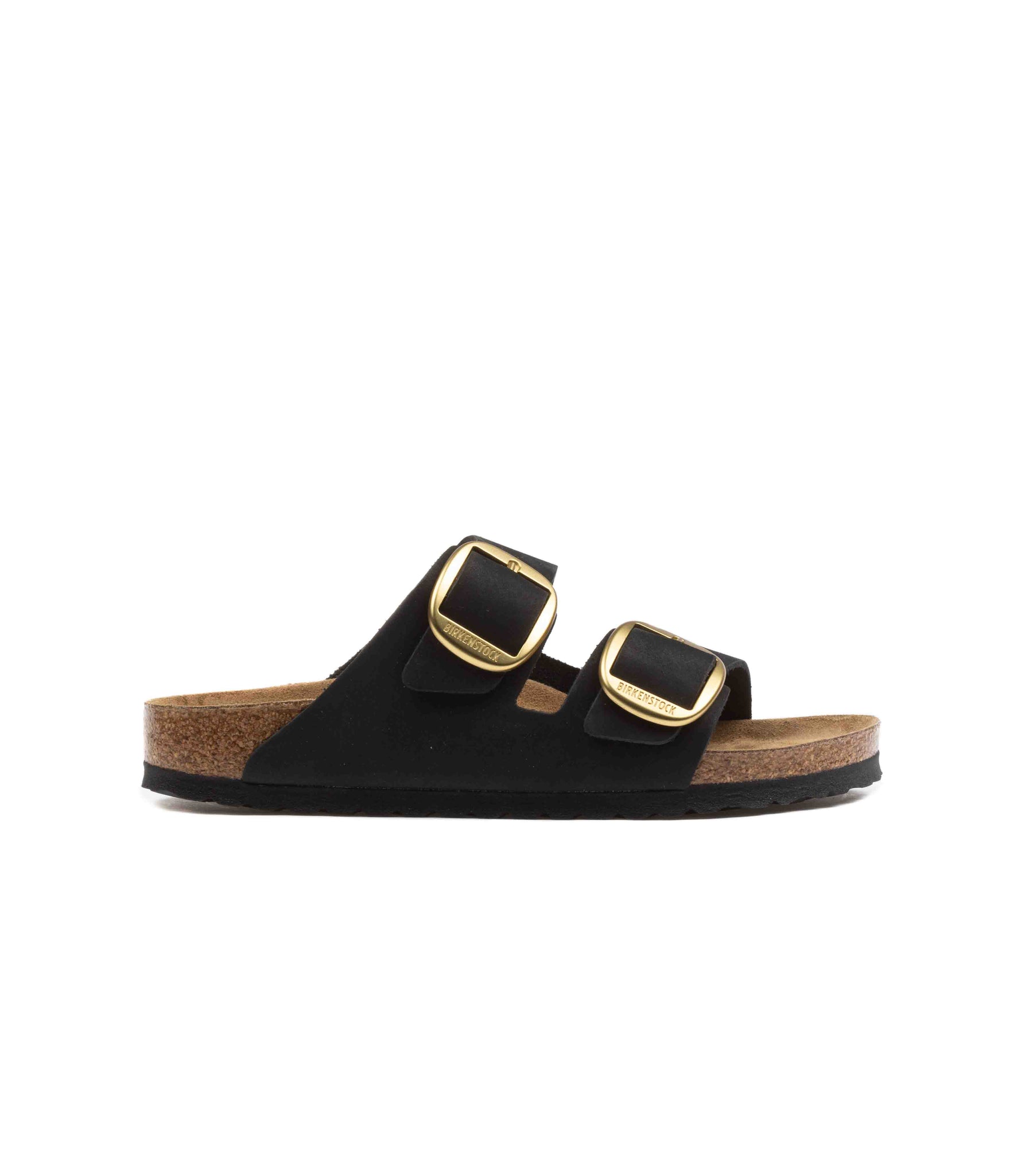 Birkenstock Arizona Big Buckle Nubuck Black Gold