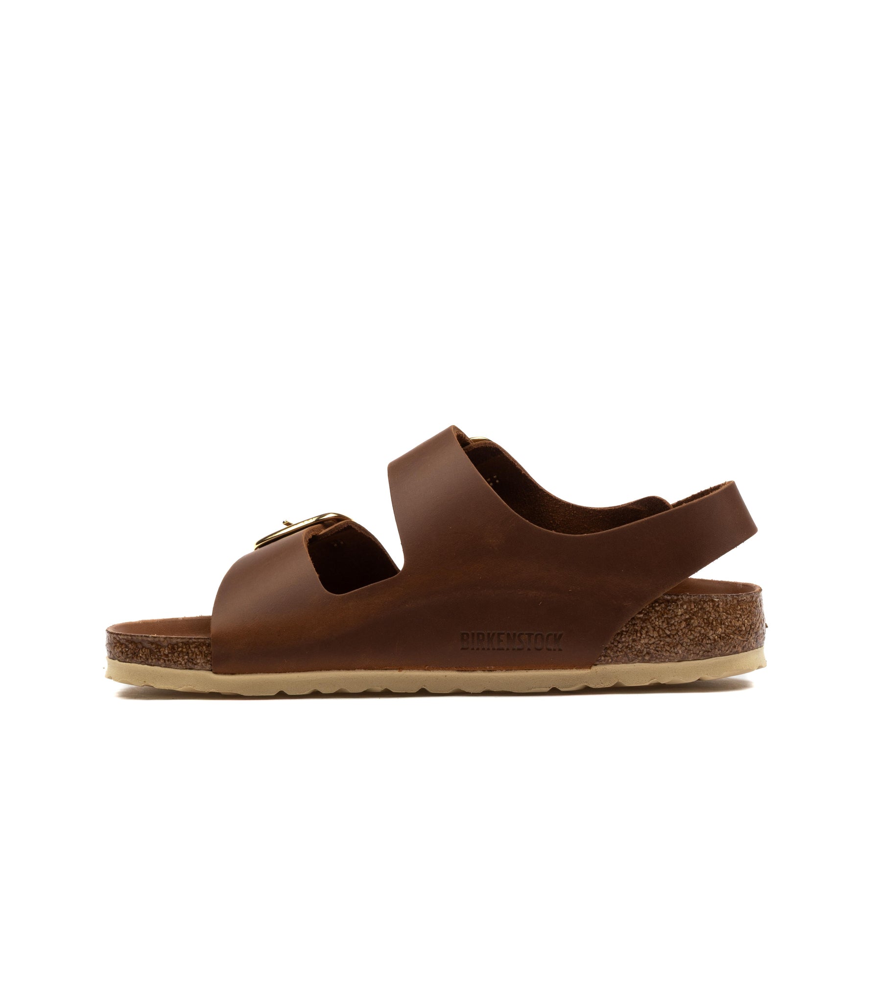 Birkenstock Milano Oiled Big Buckle Cognac