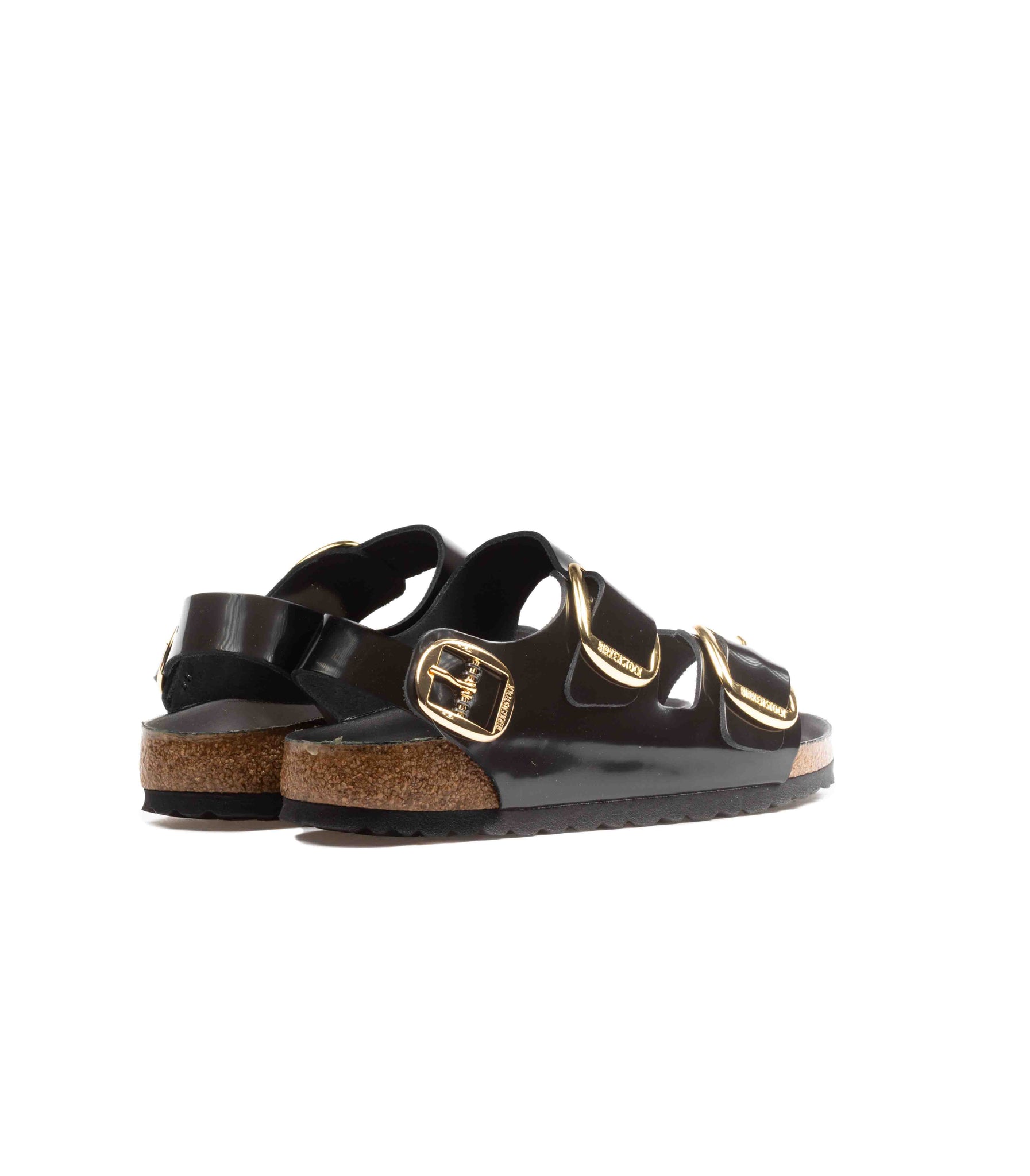 Birkenstock Milano High Shine Big Bucle Nero Donna