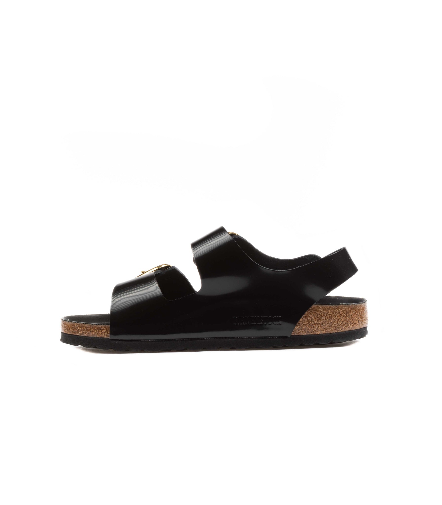 Birkenstock Milano High Shine Big Bucle Nero Donna