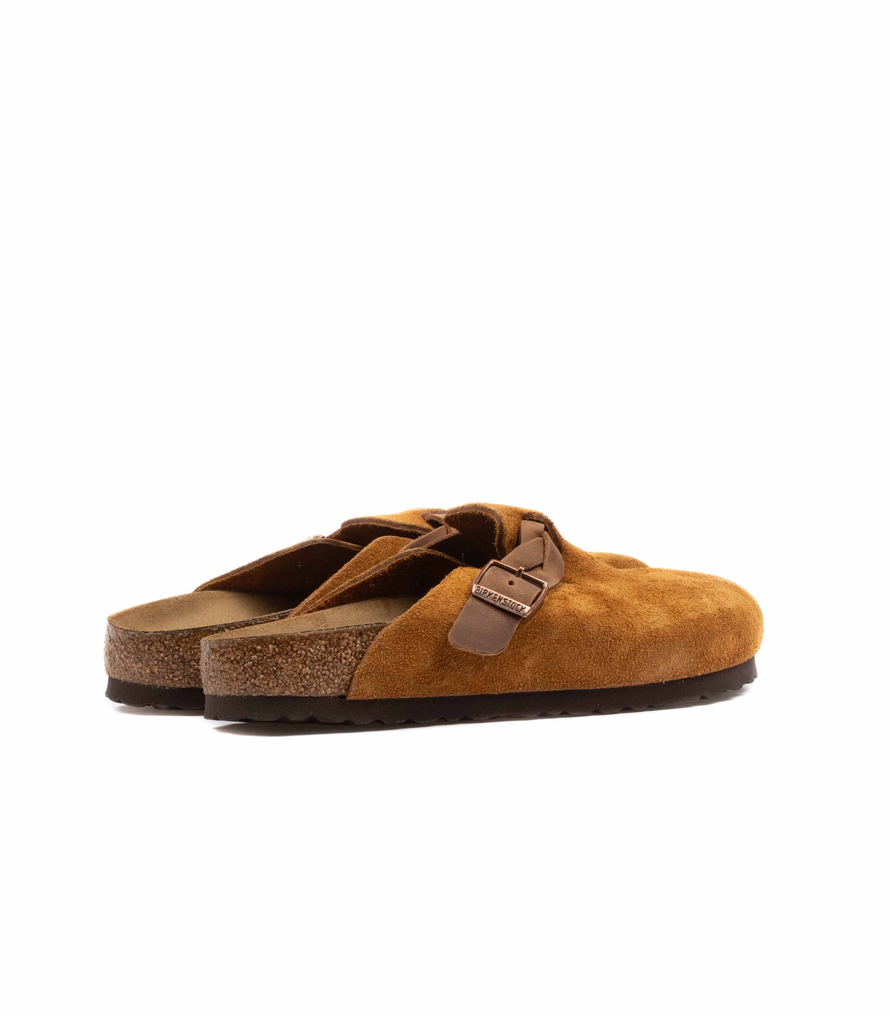 Birkenstock Boston Suede Braided Mink