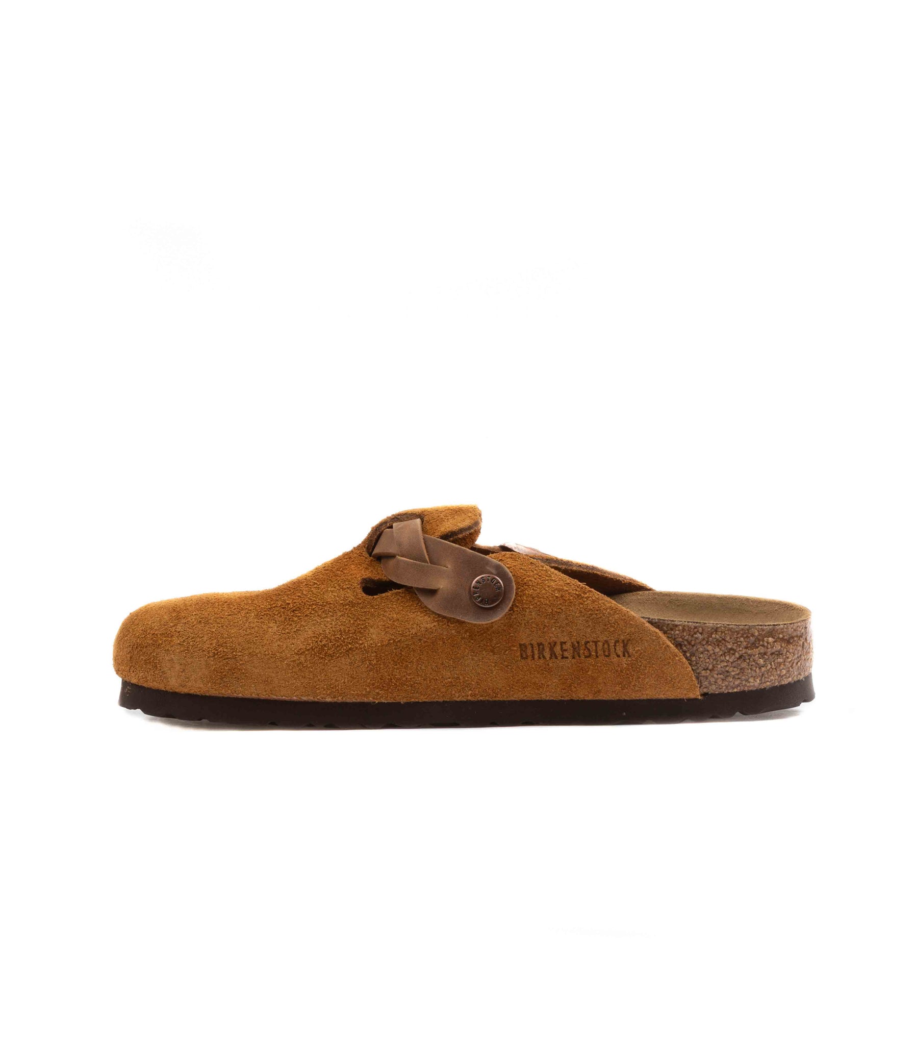 Birkenstock Boston Suede Braided Mink