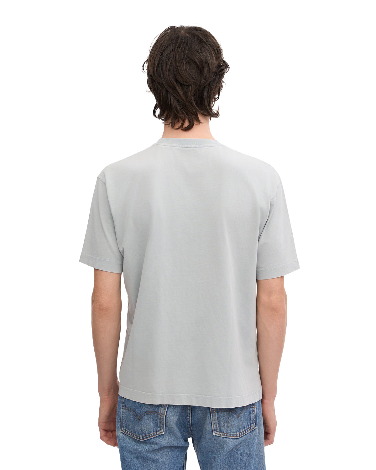 T-Shirt Oversize In Cotone Tintocapo Grigio