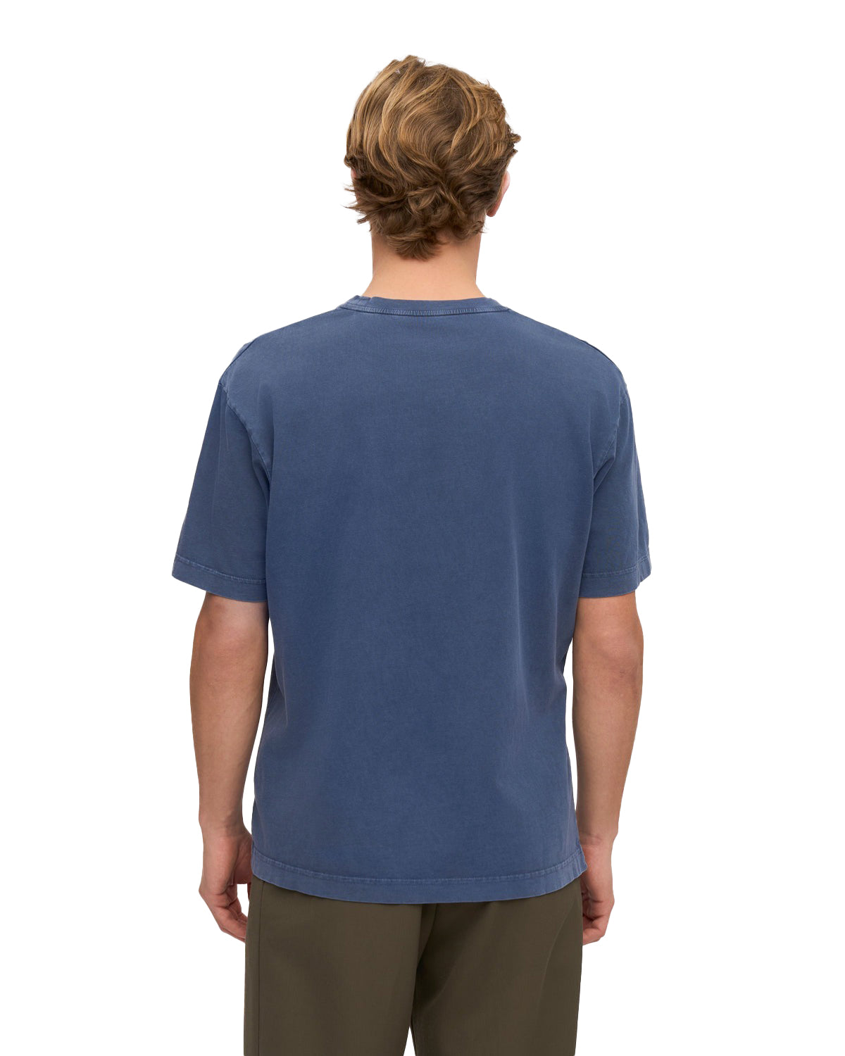 T-Shirt Oversize In Cotone Organico Blu