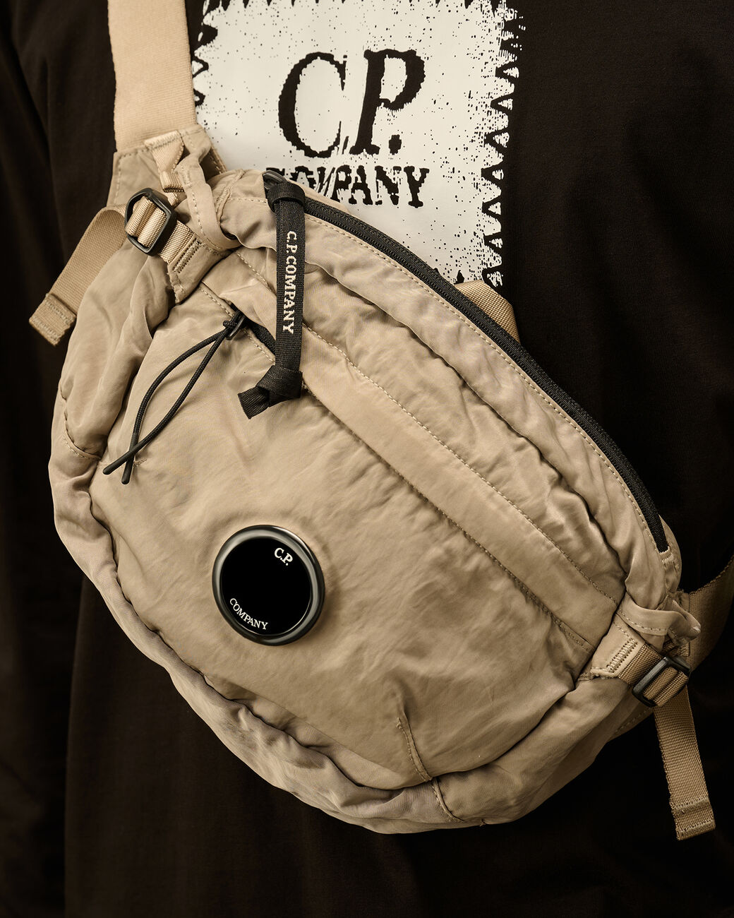 C.P. Company Marsupio In Nylon Beige