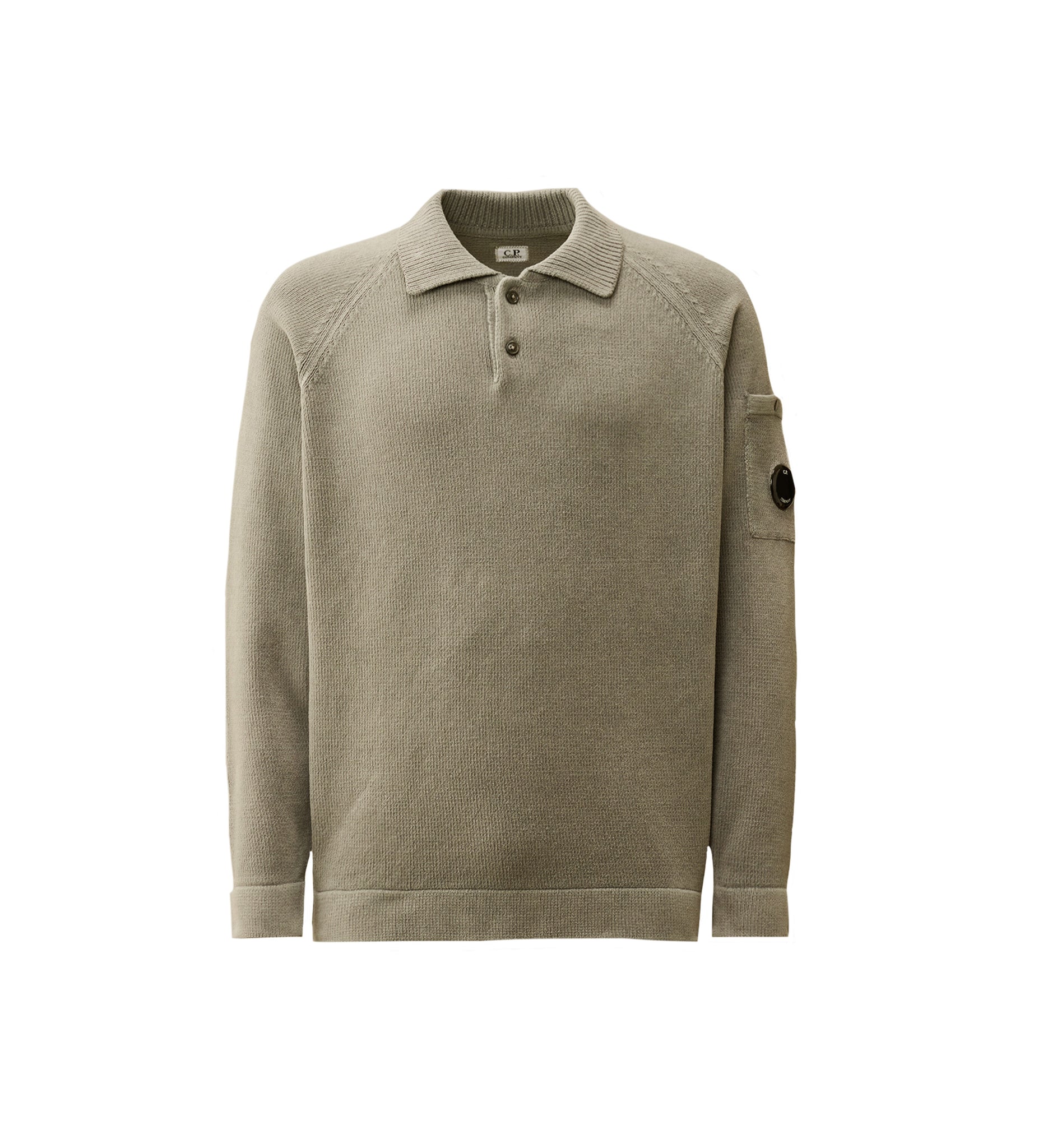 CP Company Chenille Cotton Polo Knit