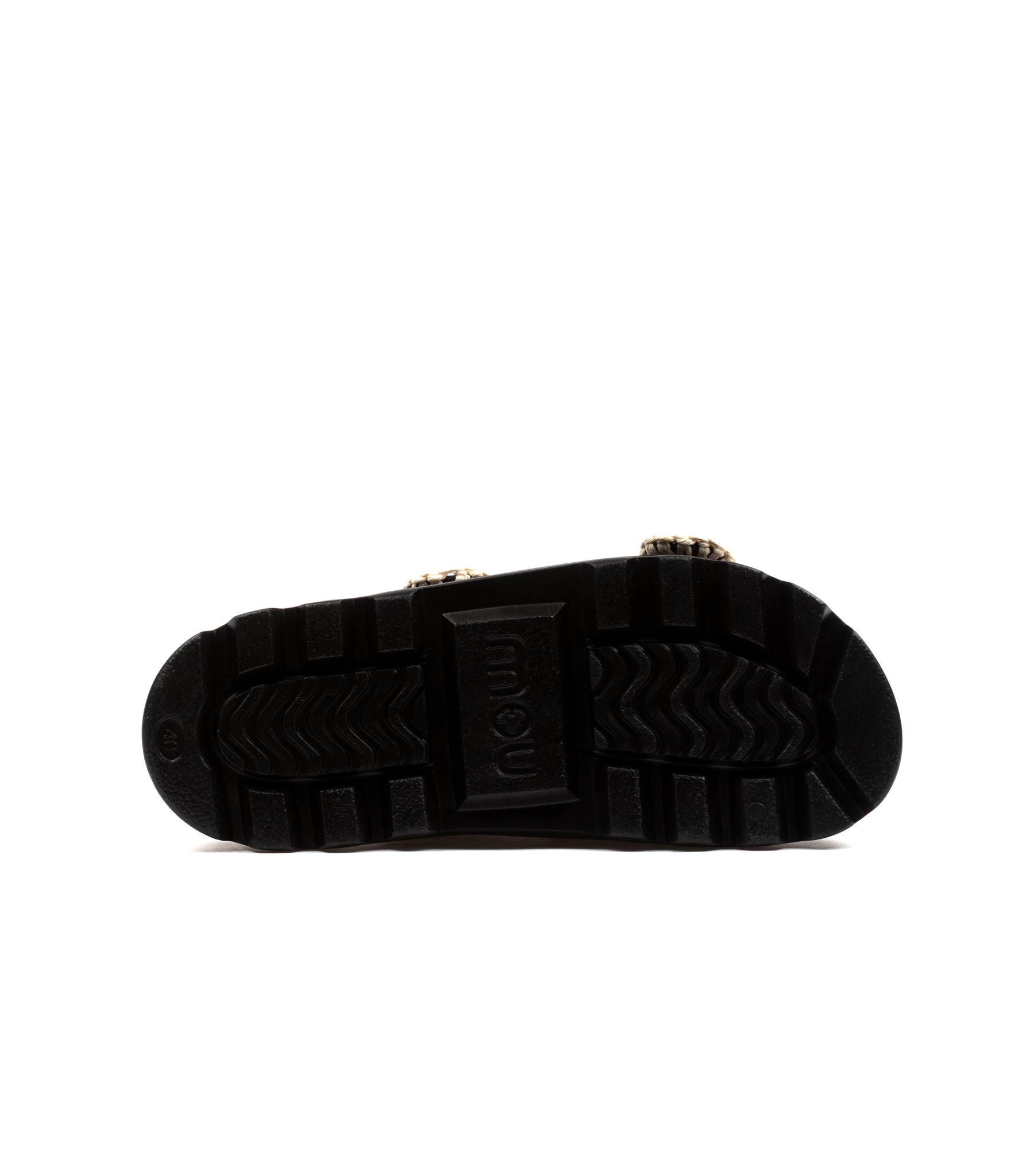 Mou Eva One Piece Slide Two Buckle Nero