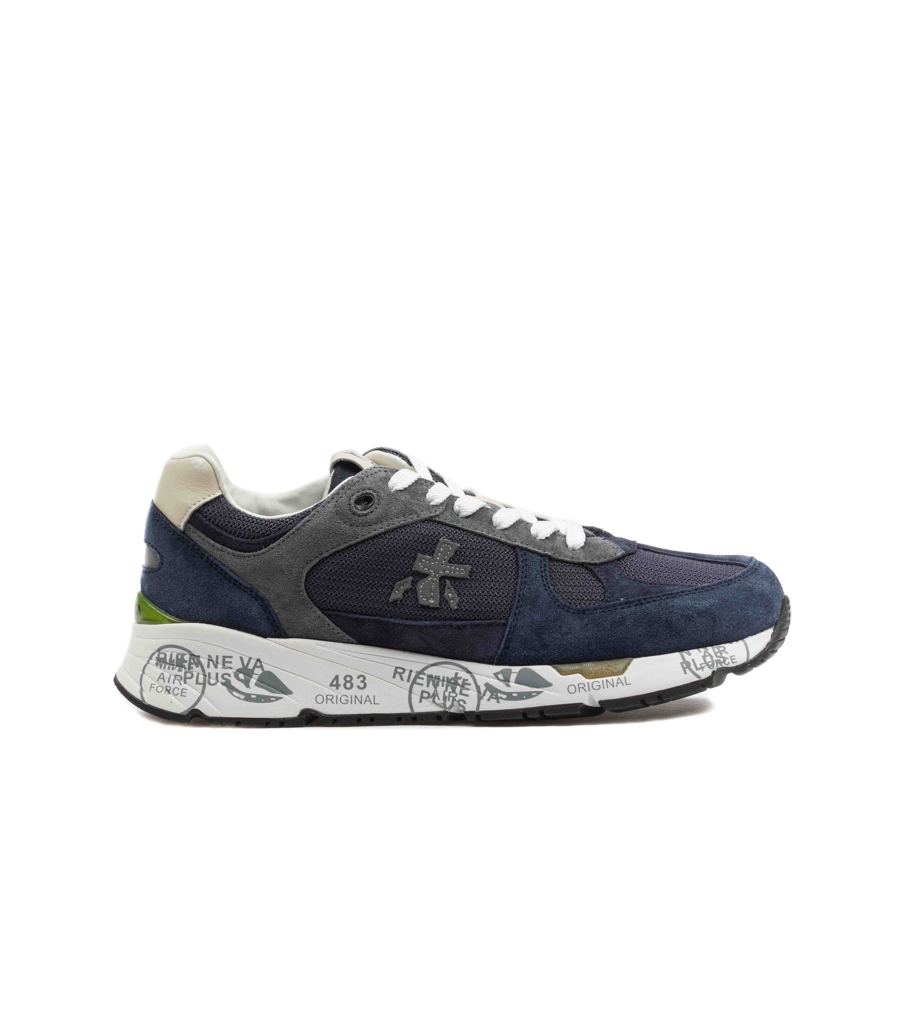 Premiata 6626 Mase Leather Mesh Blue Men