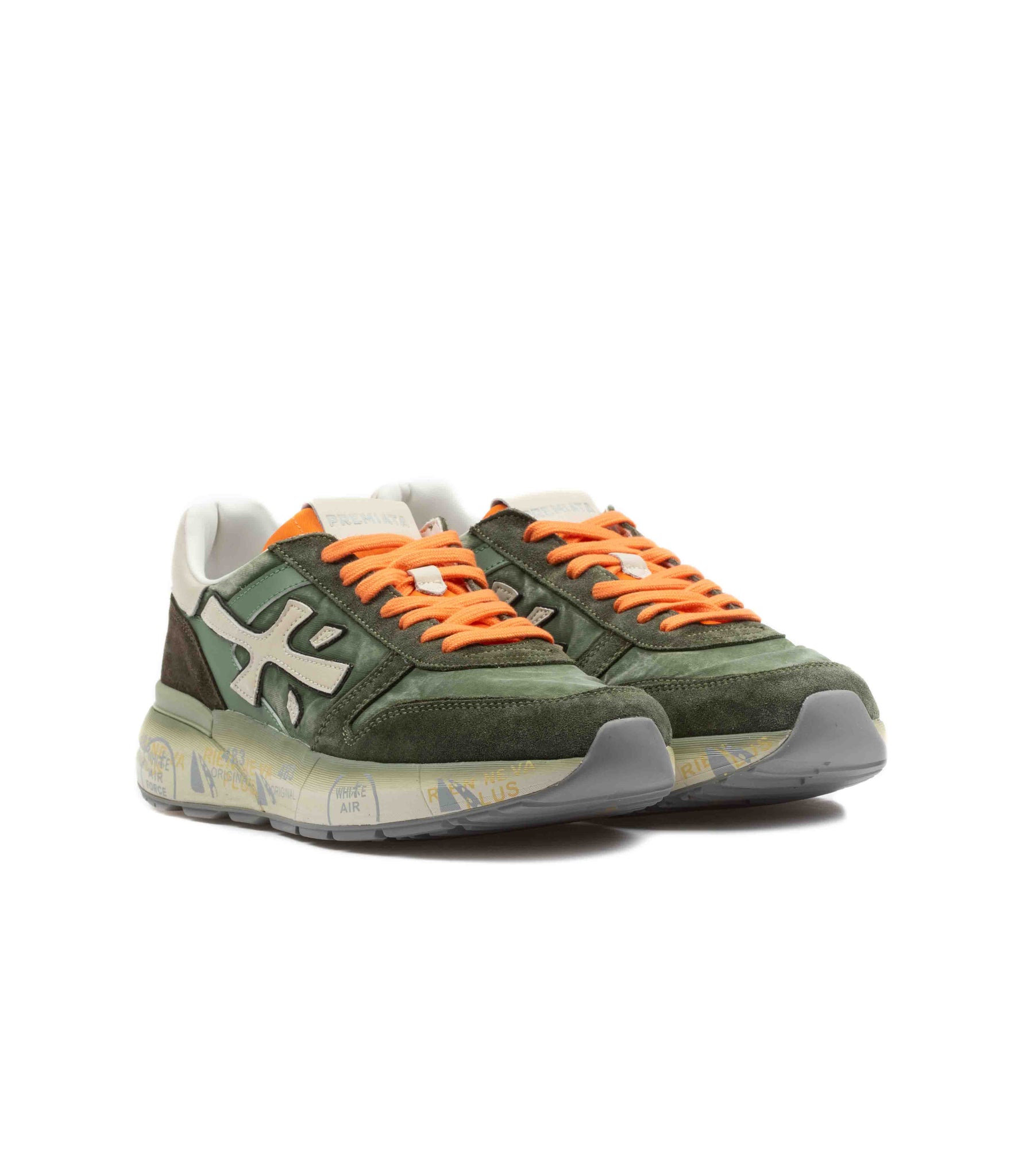 Premiata Mick 7244 Canvas Cerato Verde Militare