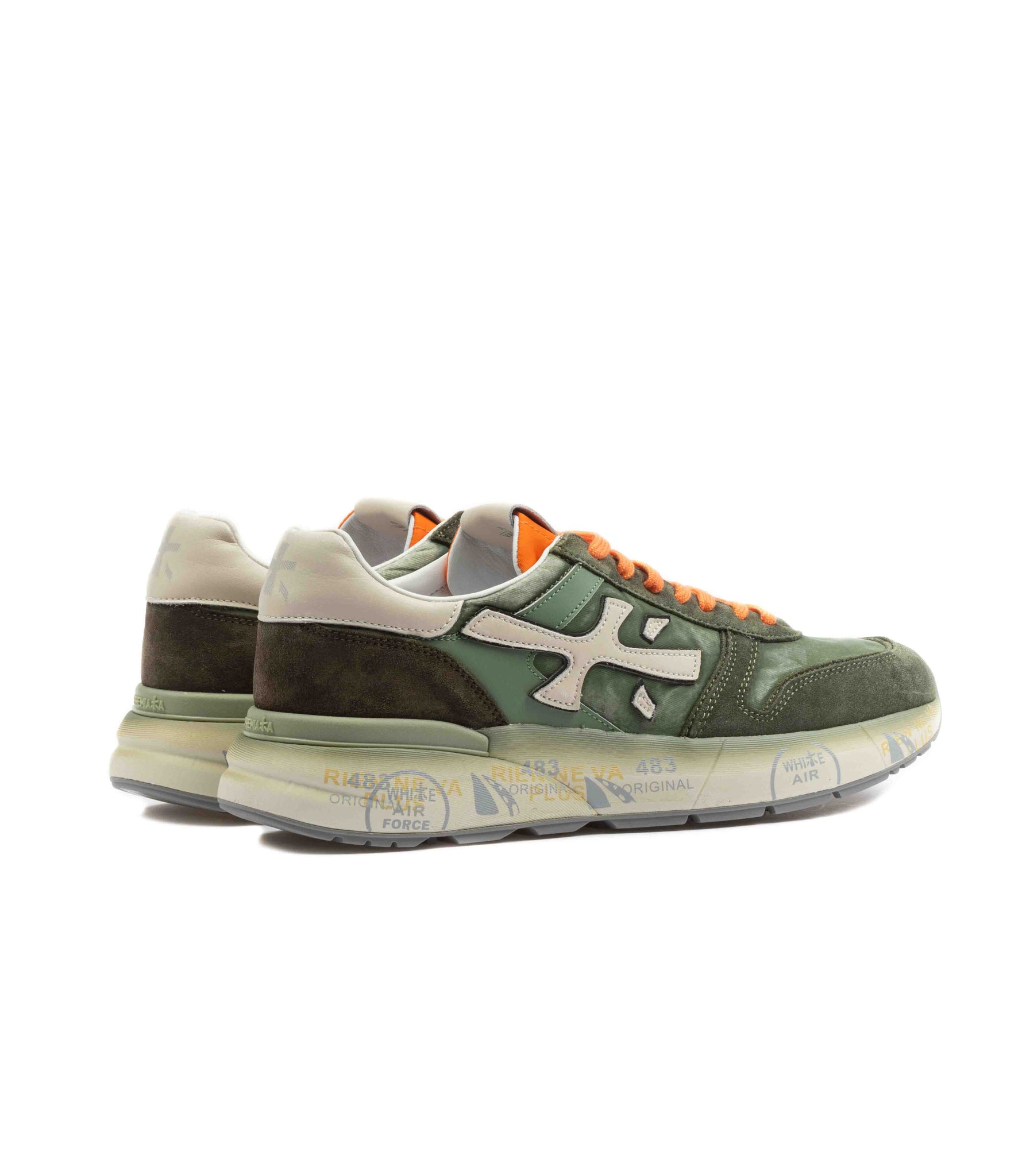 Premiata Mick 7244 Canvas Cerato Verde Militare