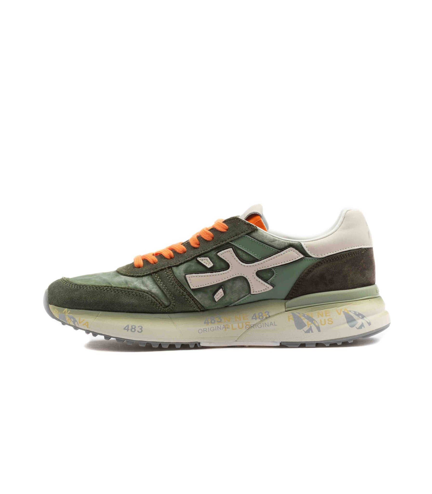 Premiata Mick 7244 Canvas Cerato Verde Militare