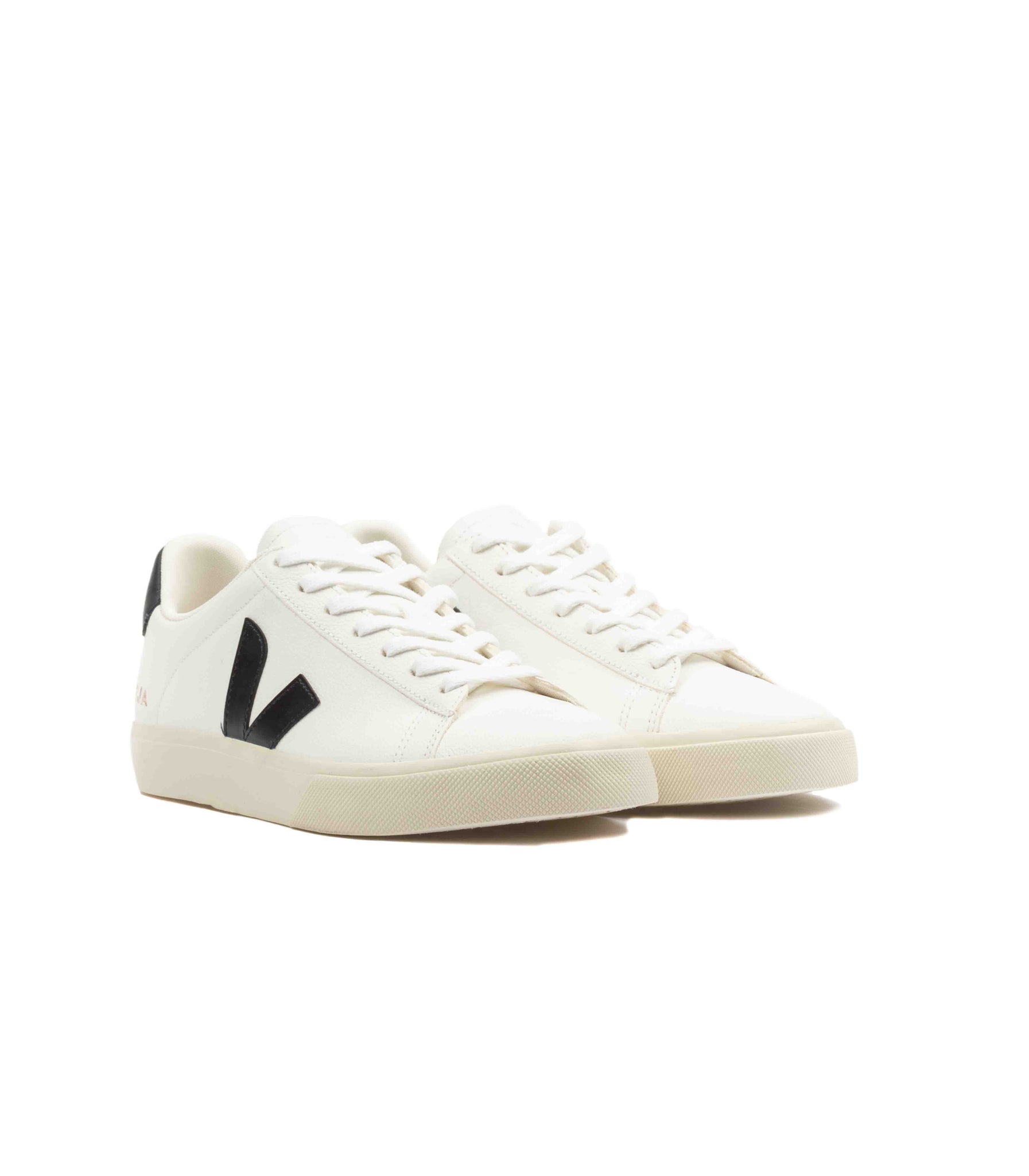 Veja Chromefree Leather Bianco Nero Uomo