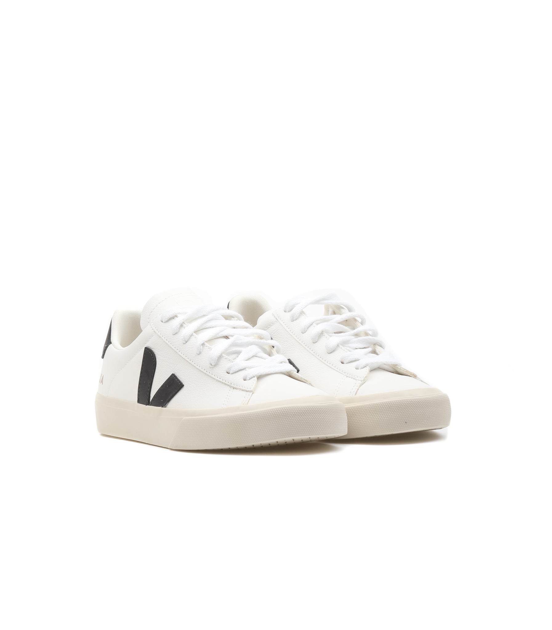 Veja Chromefree Leather Bianco Nero Donna