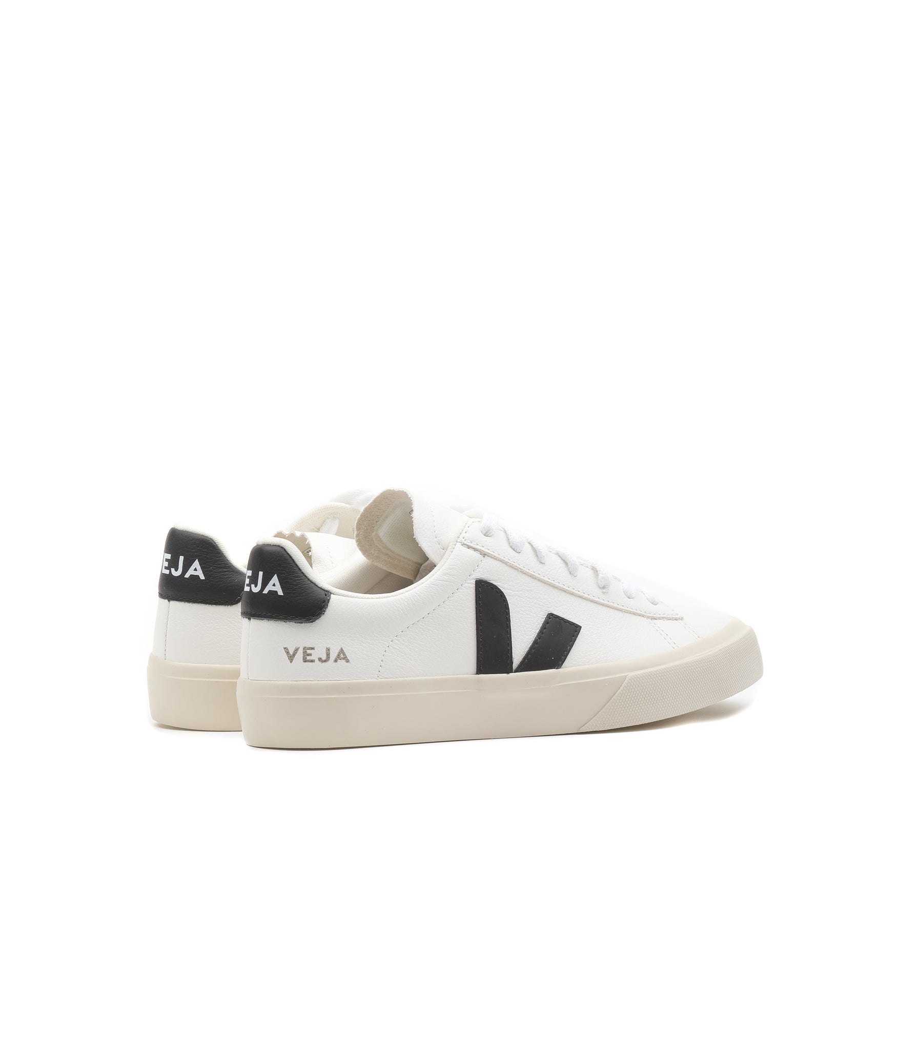 Veja Chromefree Leather Bianco Nero Donna