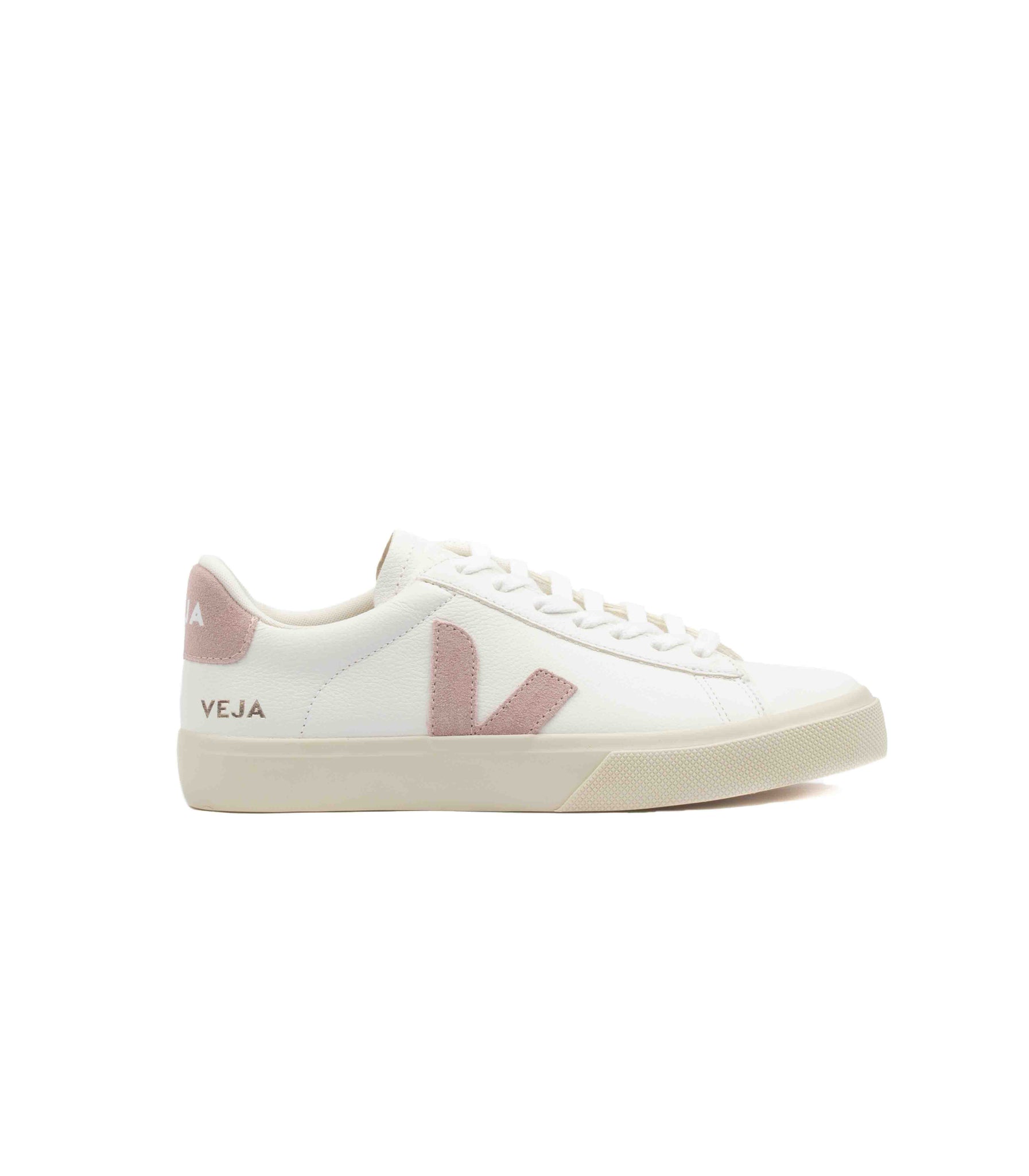 Veja Campo Chromefree Leather Bianco Rosa Donna