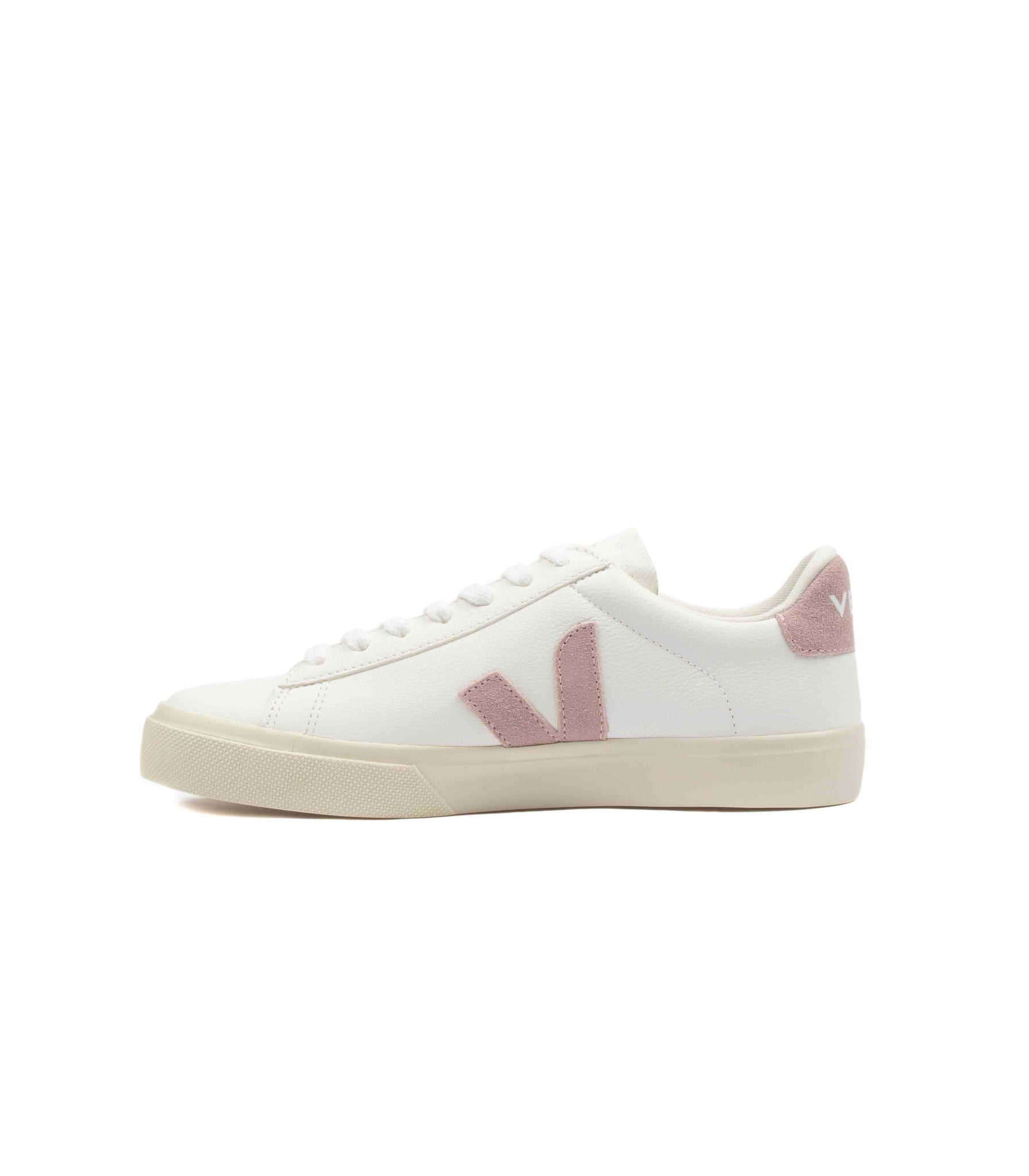 Veja Campo Chromefree Leather Bianco Rosa Donna