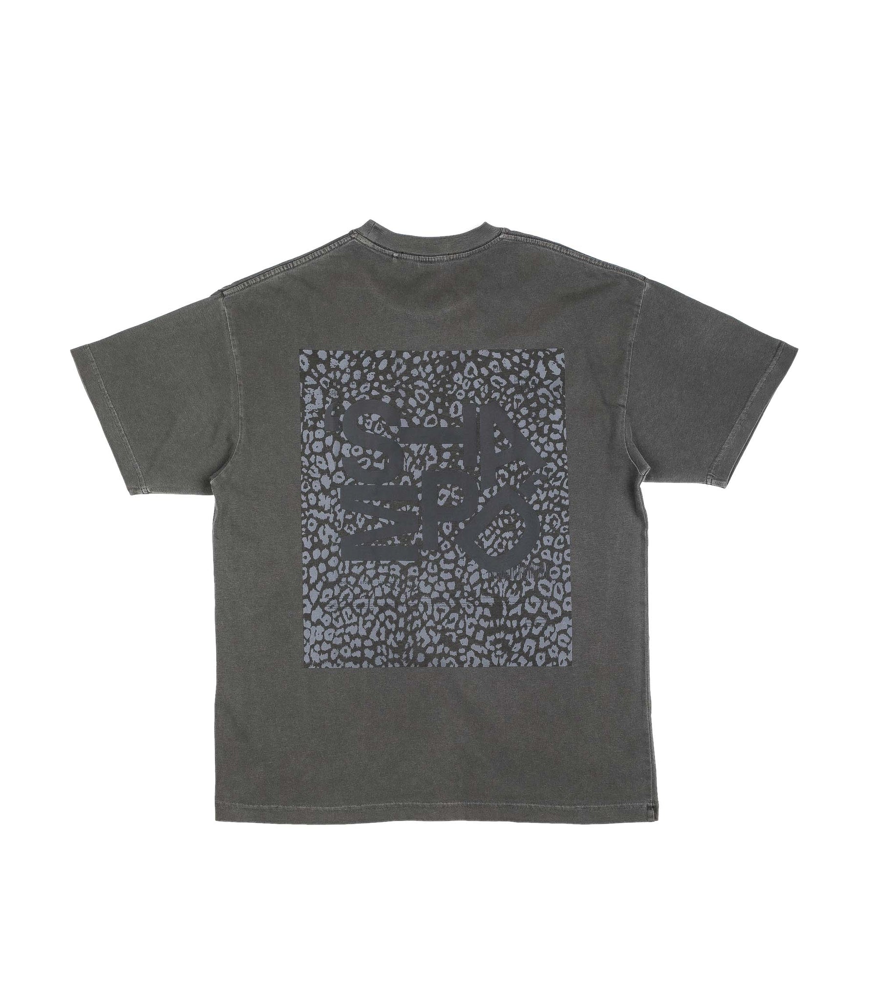 Stampd Men's Tumbled Shadow Leopard Gray T-Shirt