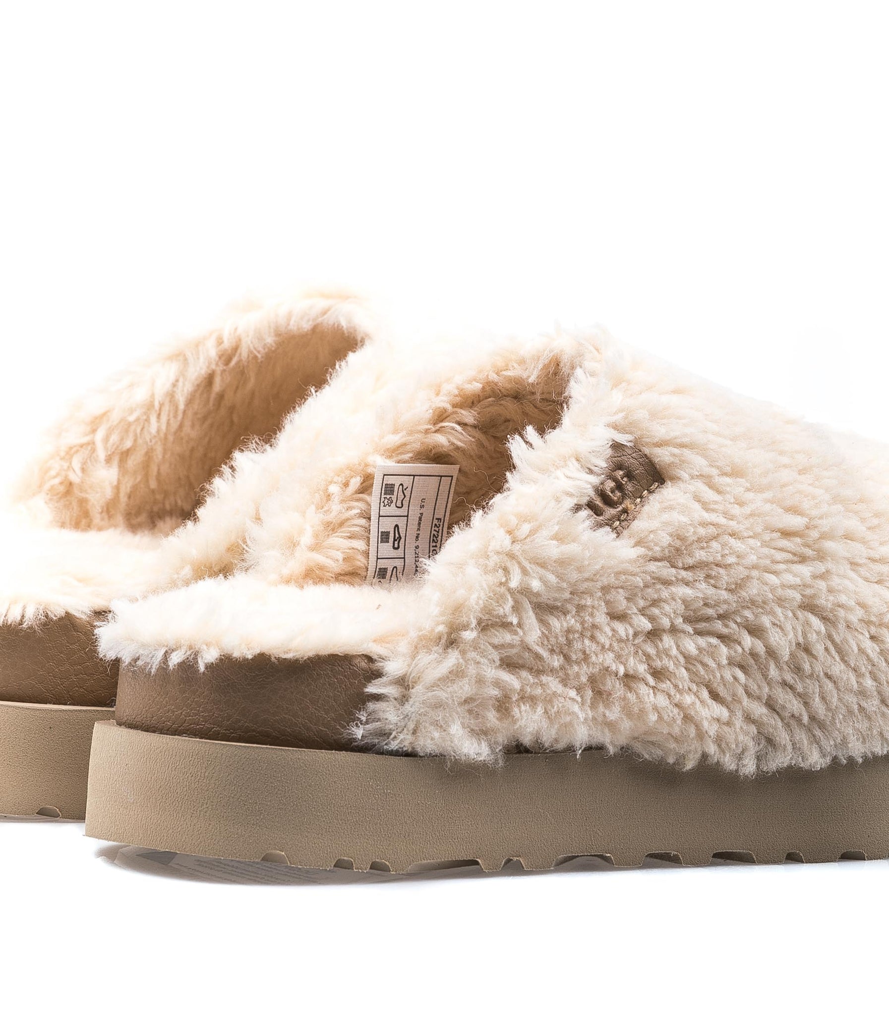 Ugg Fuzz Sugar Slide Natural White Natural Womens