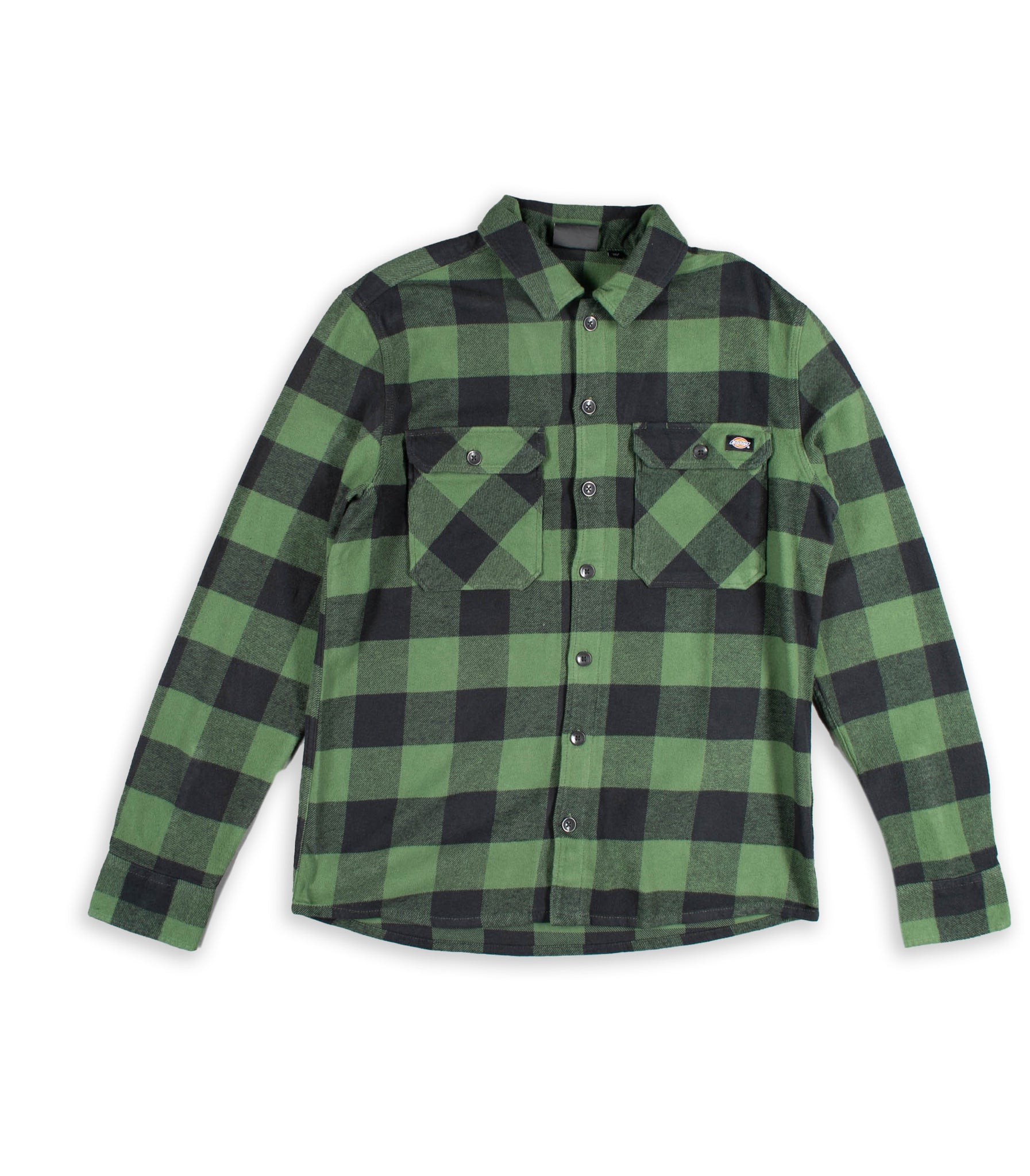 Dickies Men's New Sacramento Checkered Forest Green Shirt