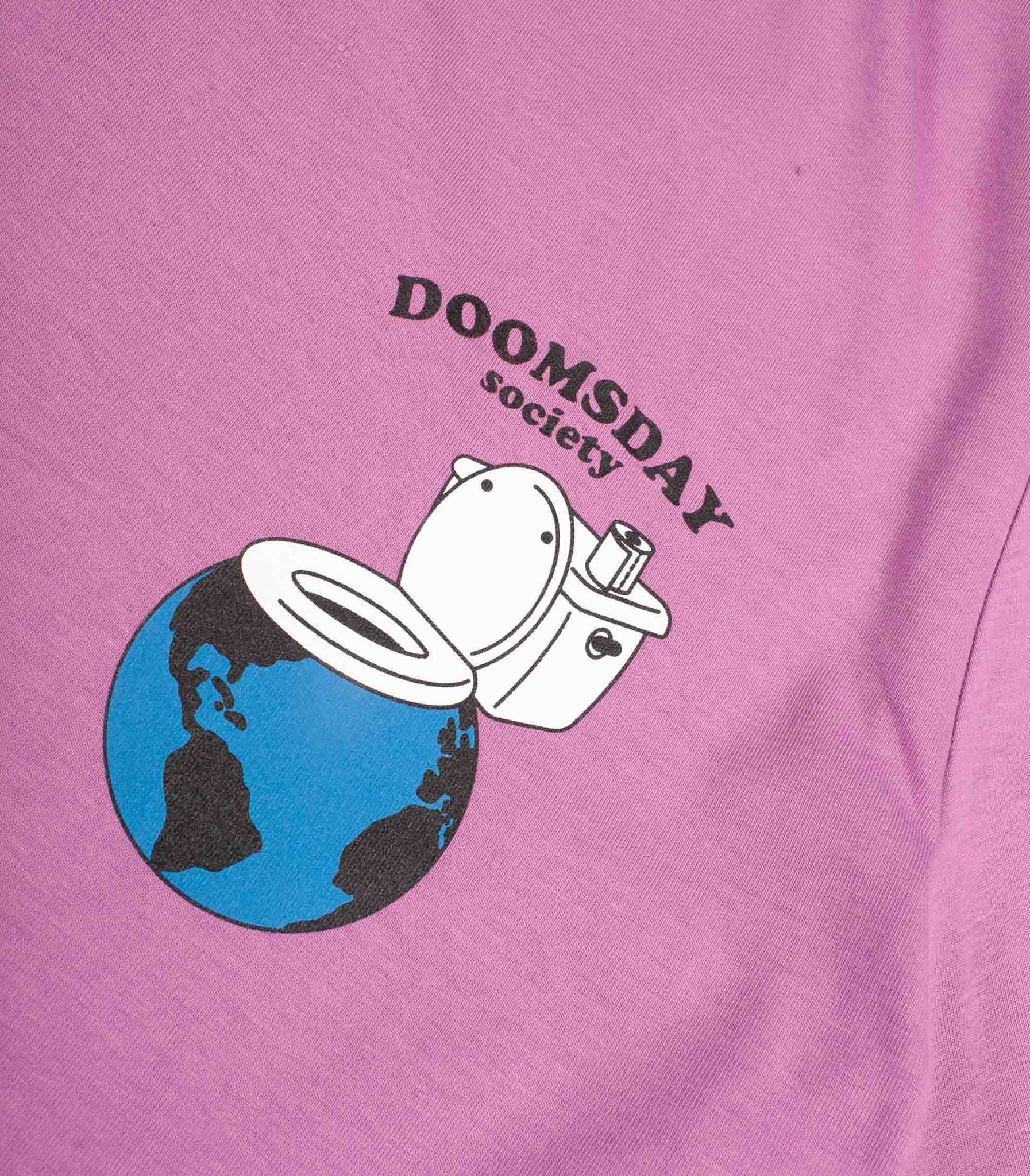 T-Shirt Doomsday Toilet Purple Man
