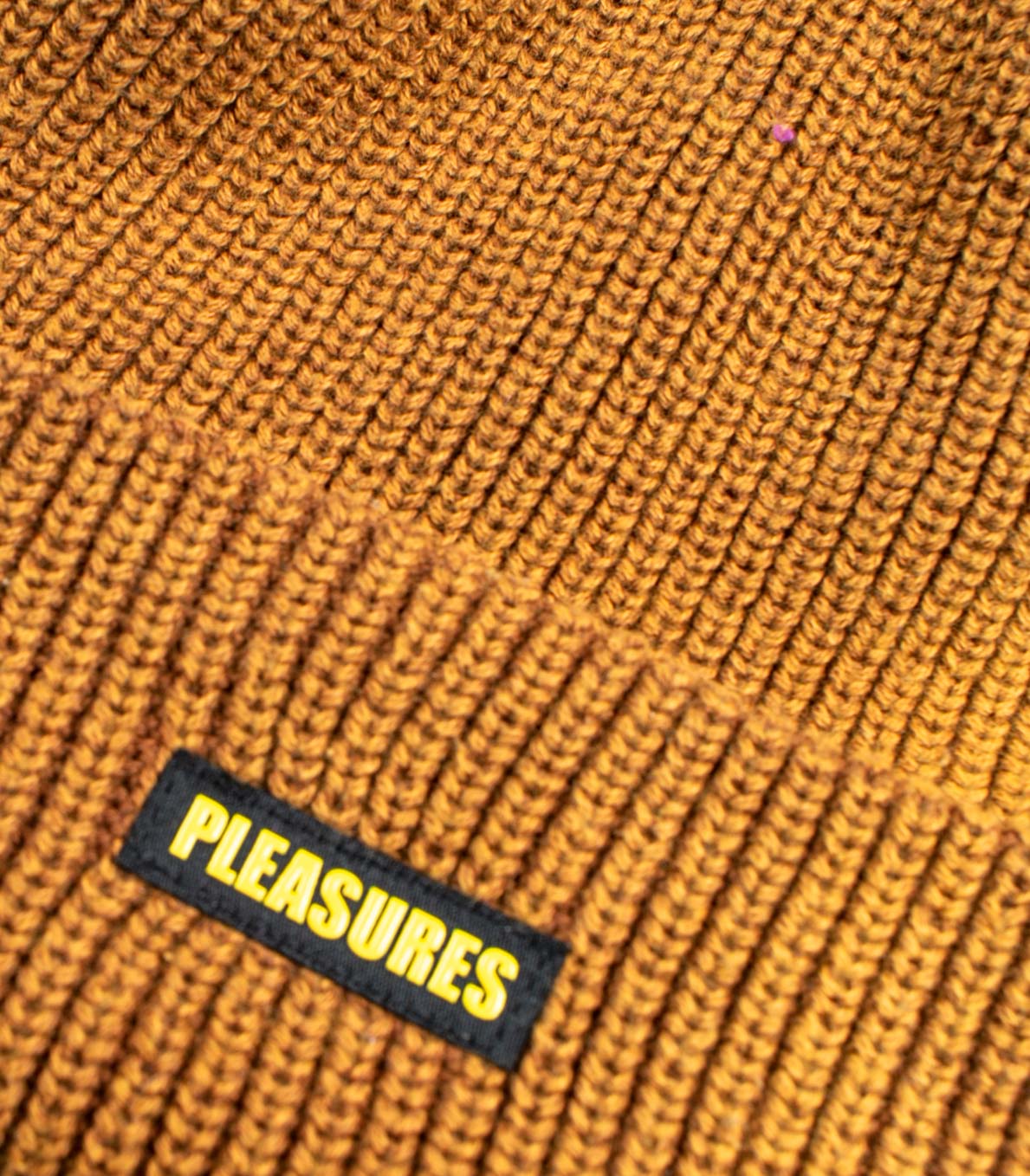 Pleasures Impact Logo Beanie Brown