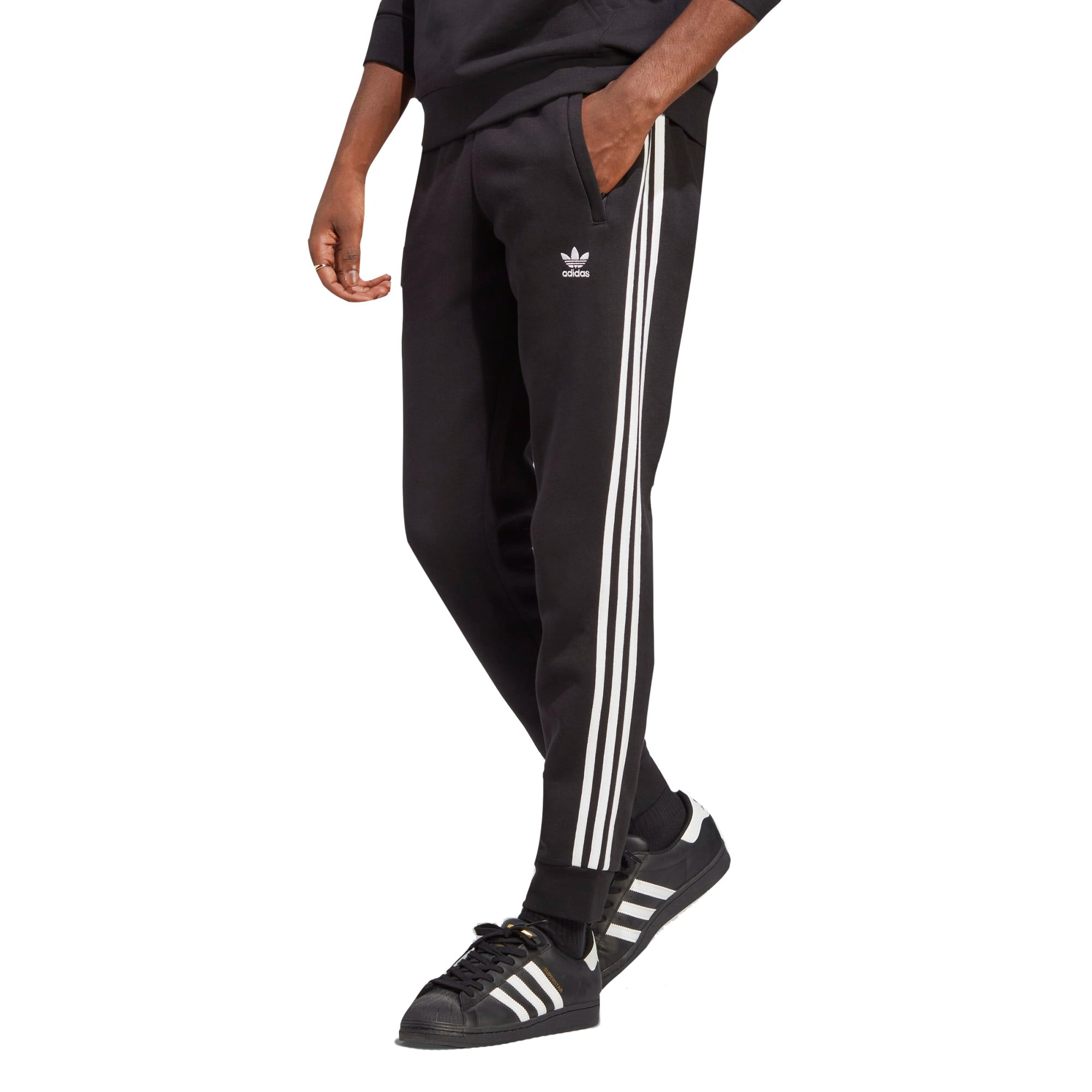 Black 3-Stripes Sweatpants