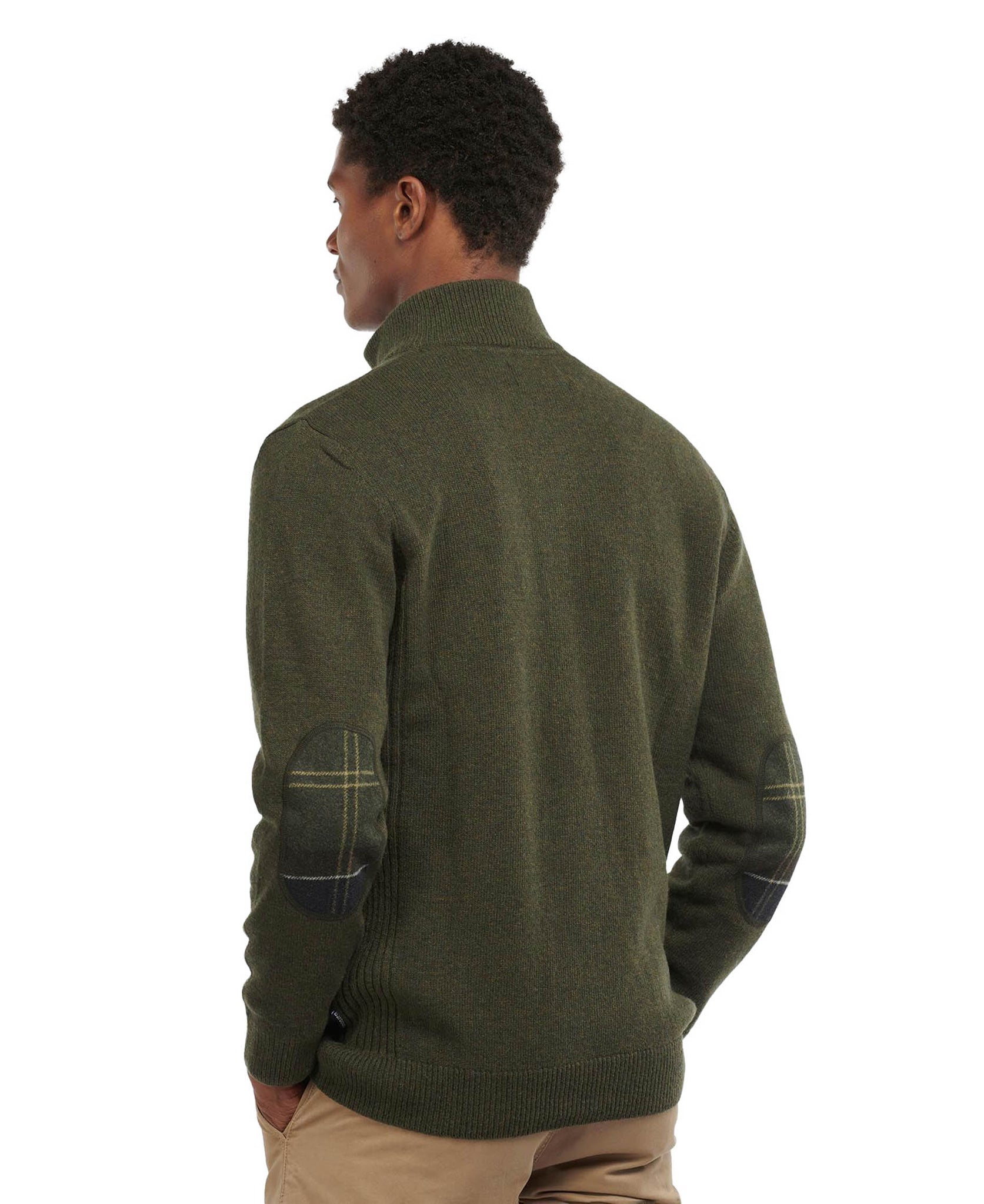 Barbour Holden Men's Olive Green Zip Shirt