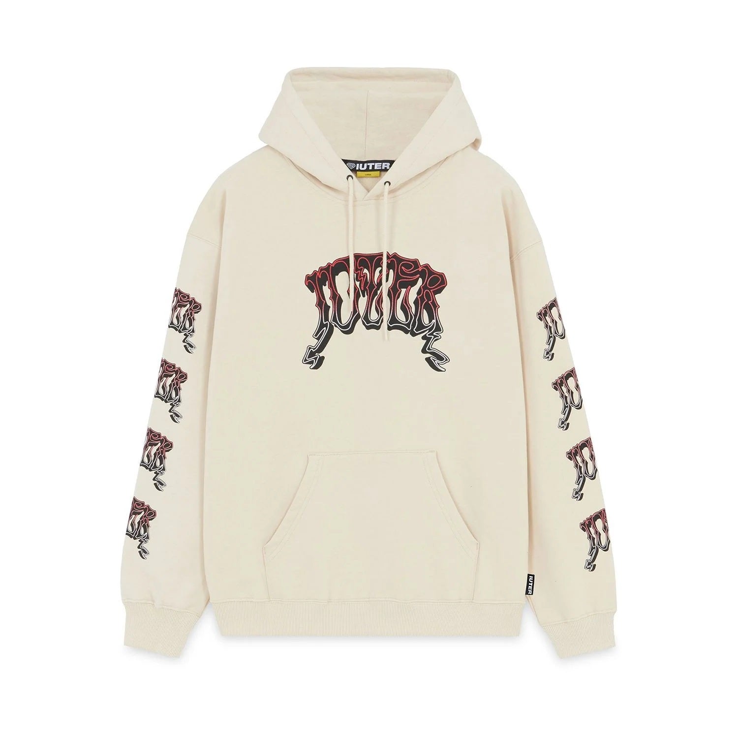 Iuter Stoner Hoodie Cream Men's Sweatshirt