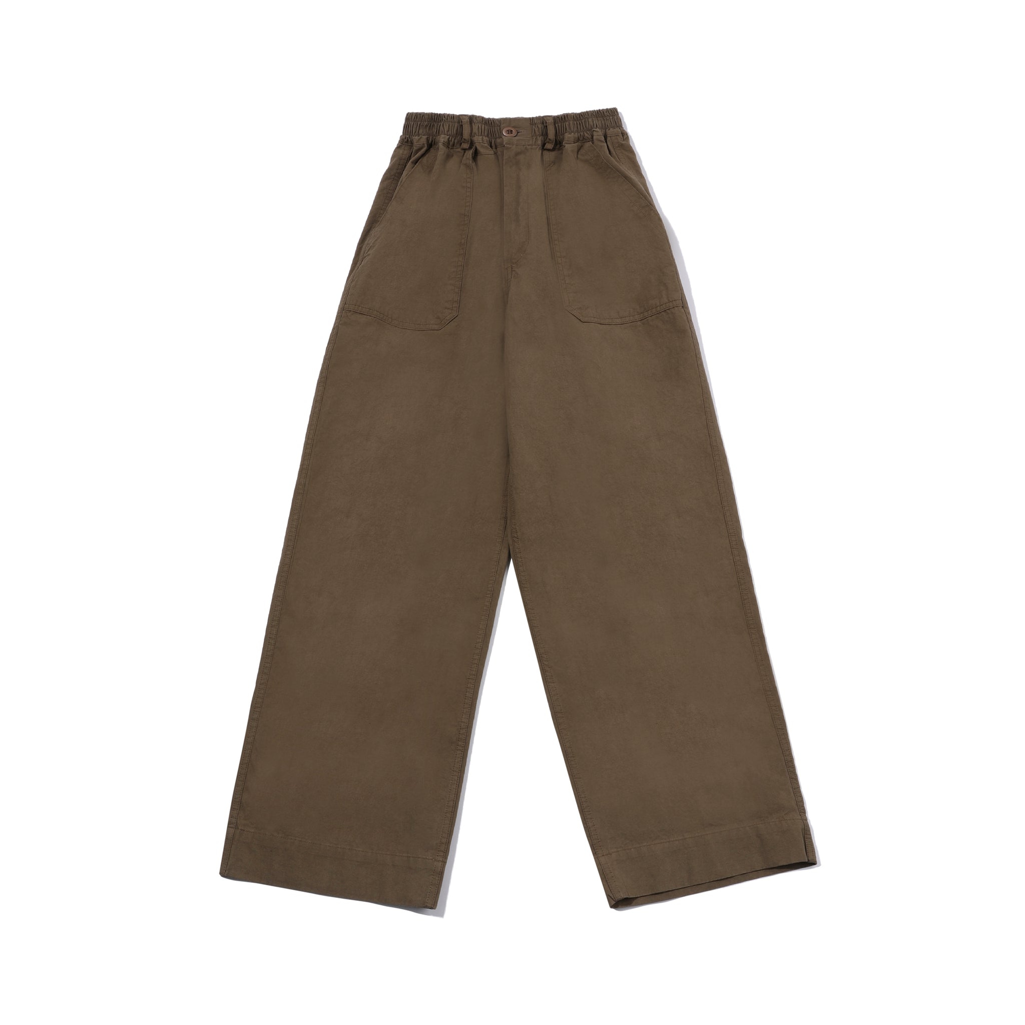 One Tuck Wide Fatigue Pant Marrone