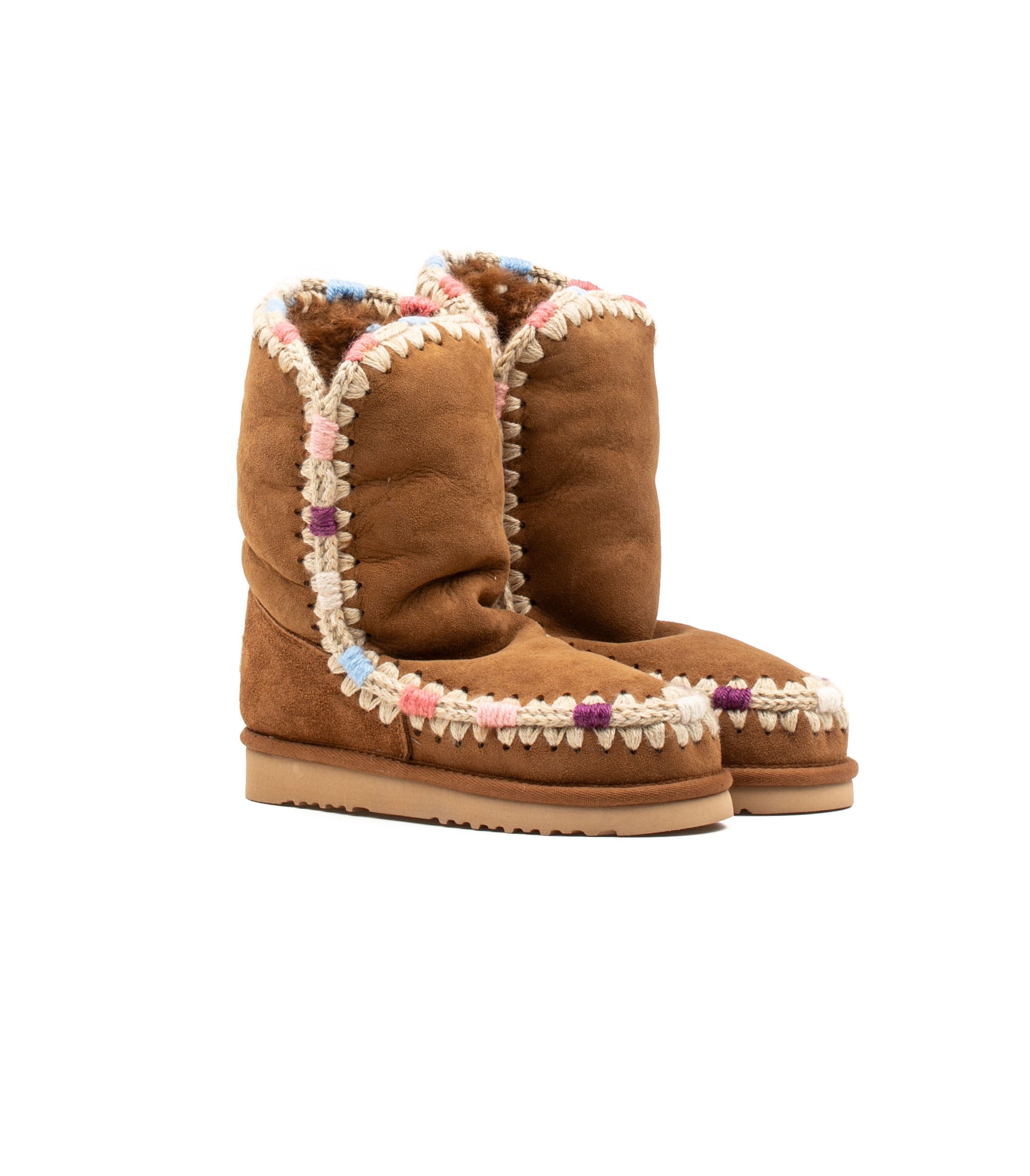 Mou Eskimo 24 Overstitching Cognac Woman