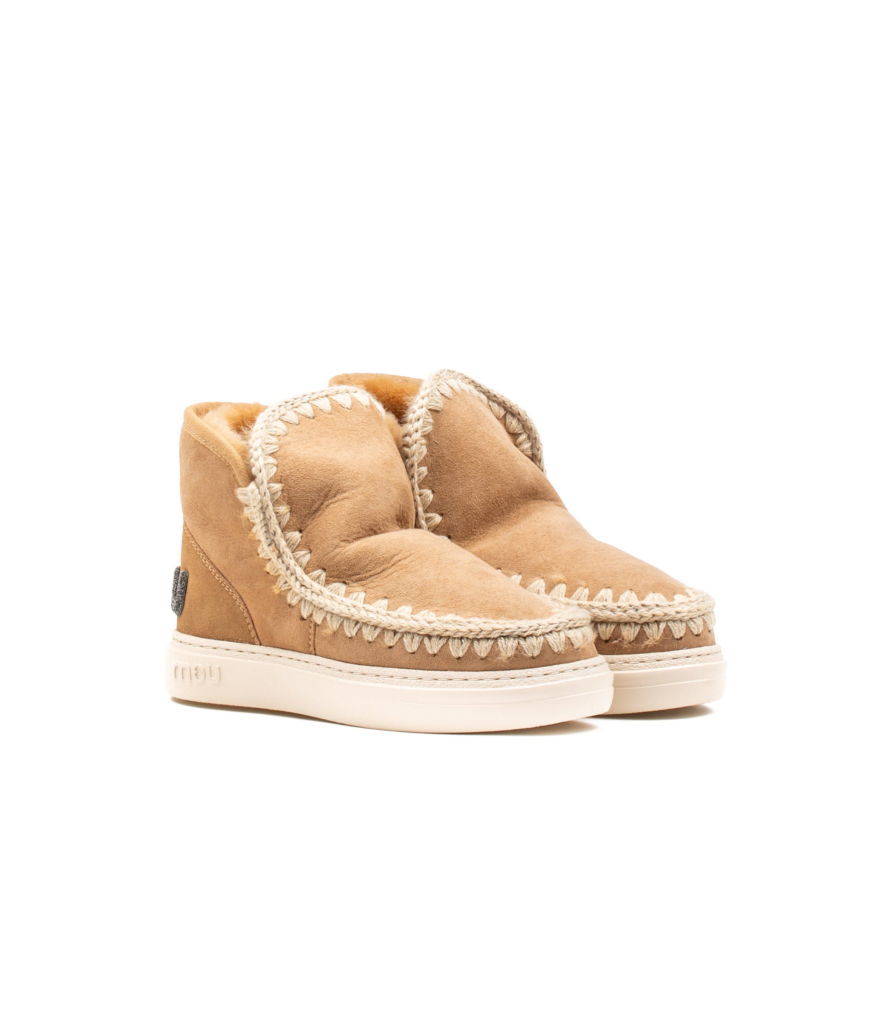 Mou Eskimo Sneaker Bold Glit Logo Tobacco Woman