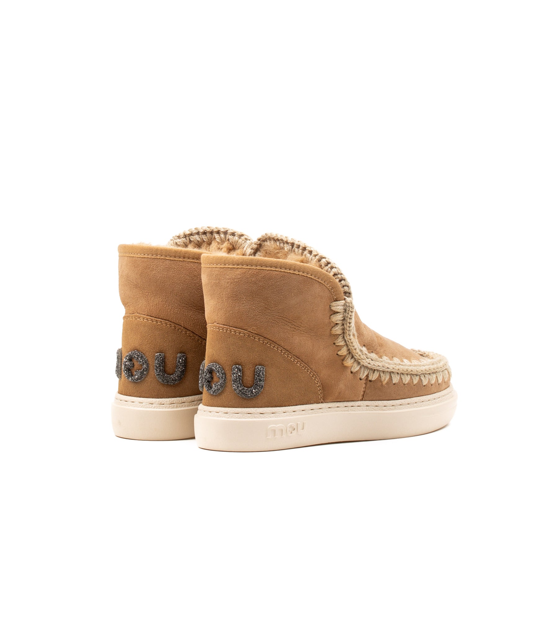 Mou Eskimo Sneaker Bold Glit Logo Tobacco Woman