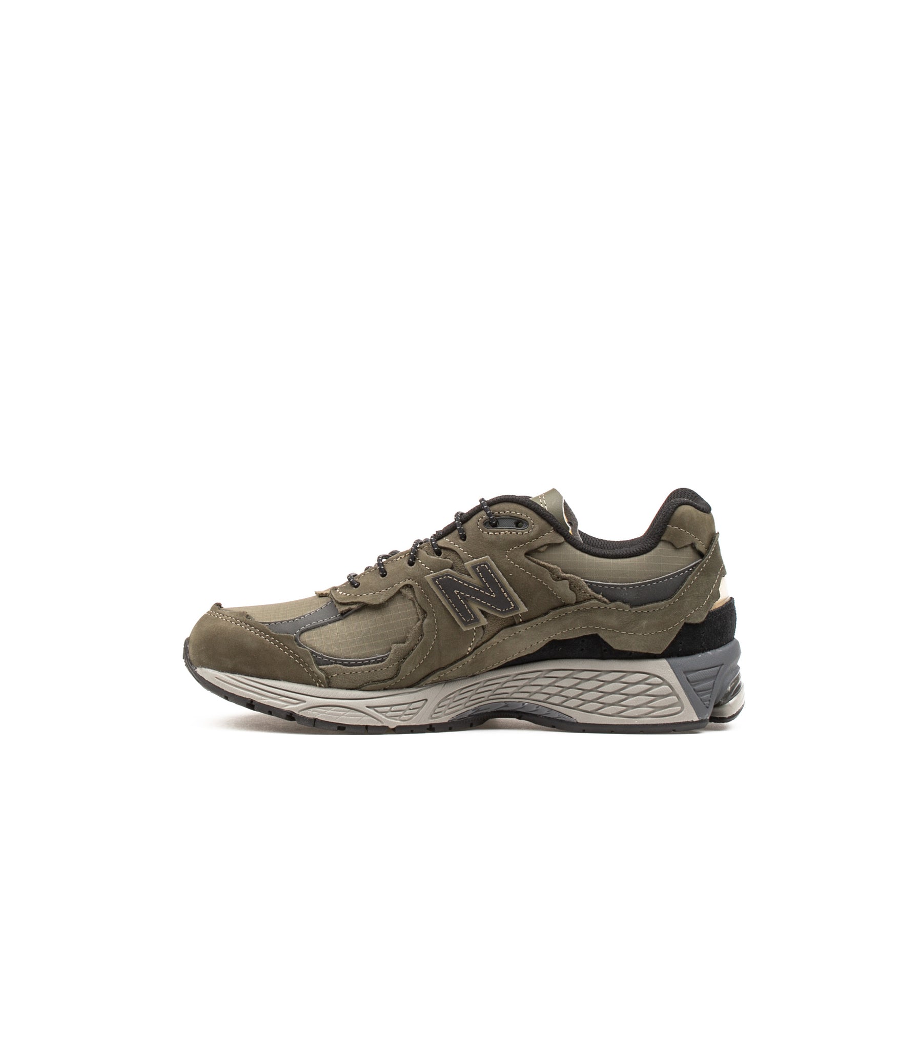 New Balance M2002 Dark Moss Protection Pack Leather Textile Verde