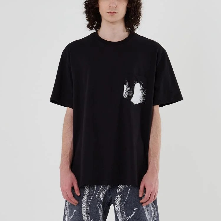 Octopus Pocket Tee T-Shirt Black