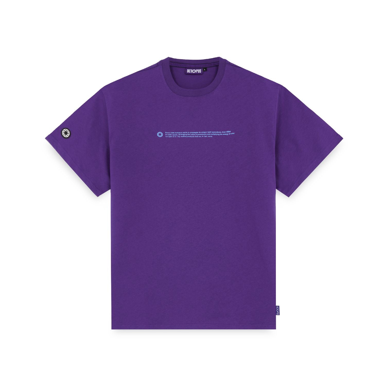 T-Shirt Octopus Outline Logo Tentacoli Viola