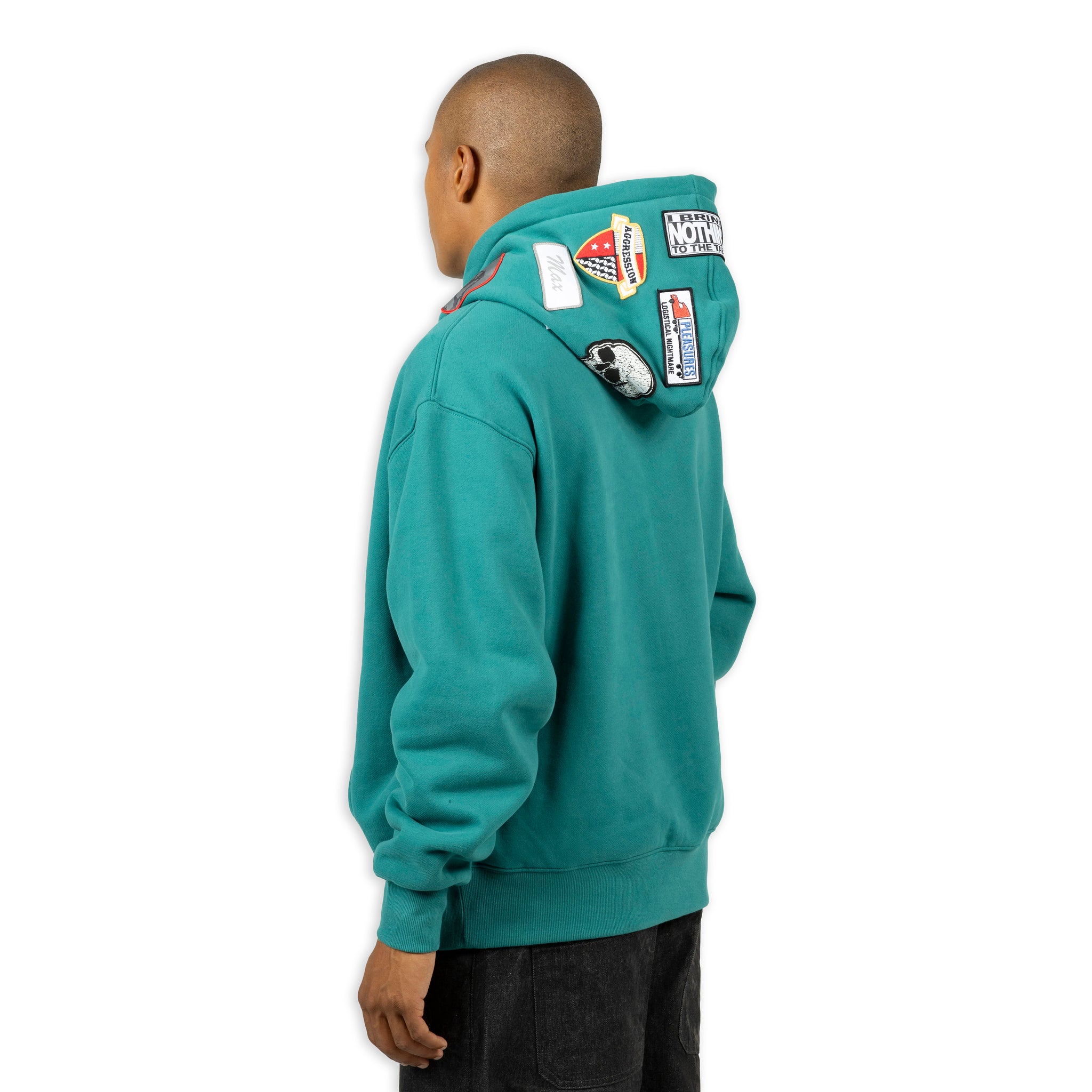 Pleasures Worms Hoodie Patch Green