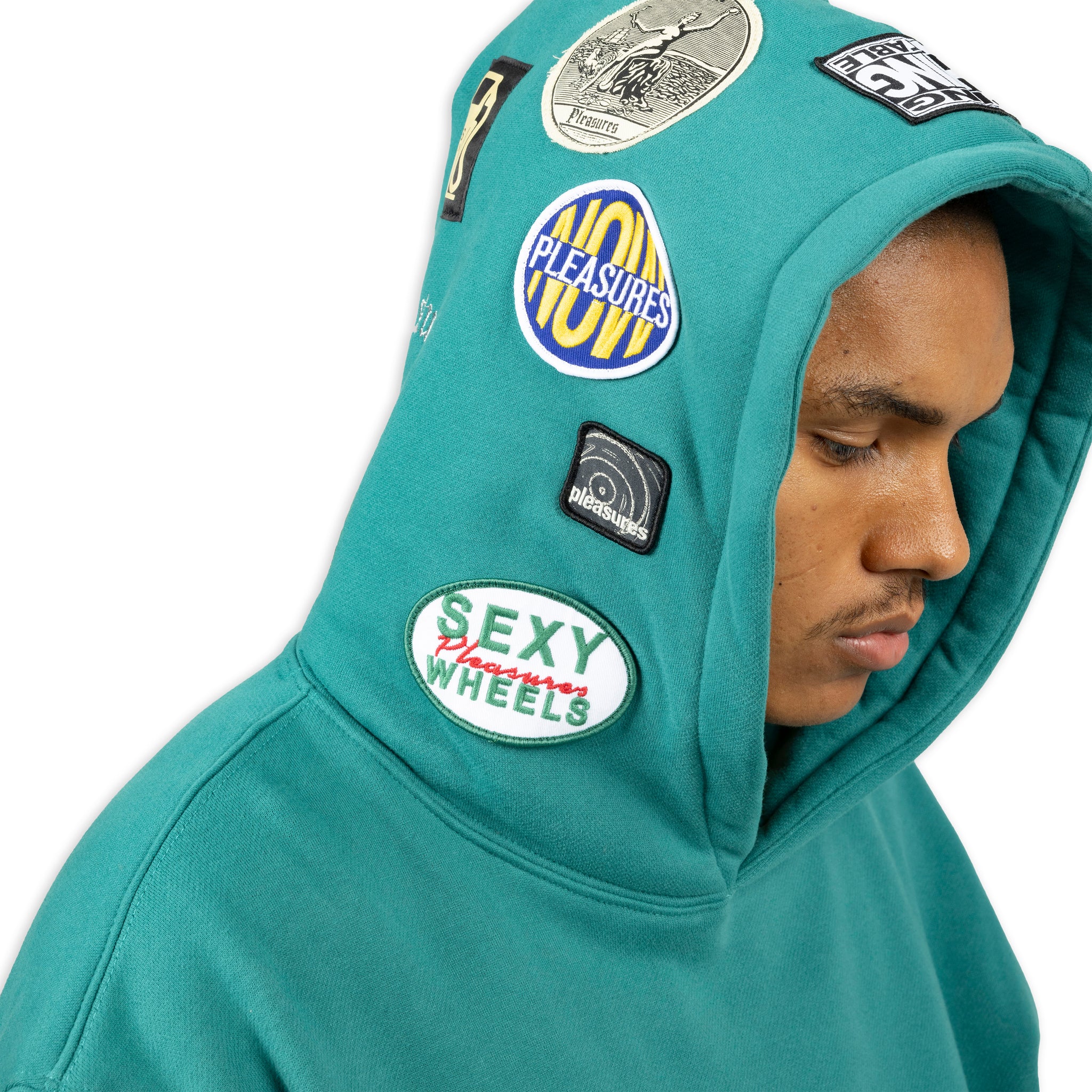 Pleasures Worms Hoodie Patch Green