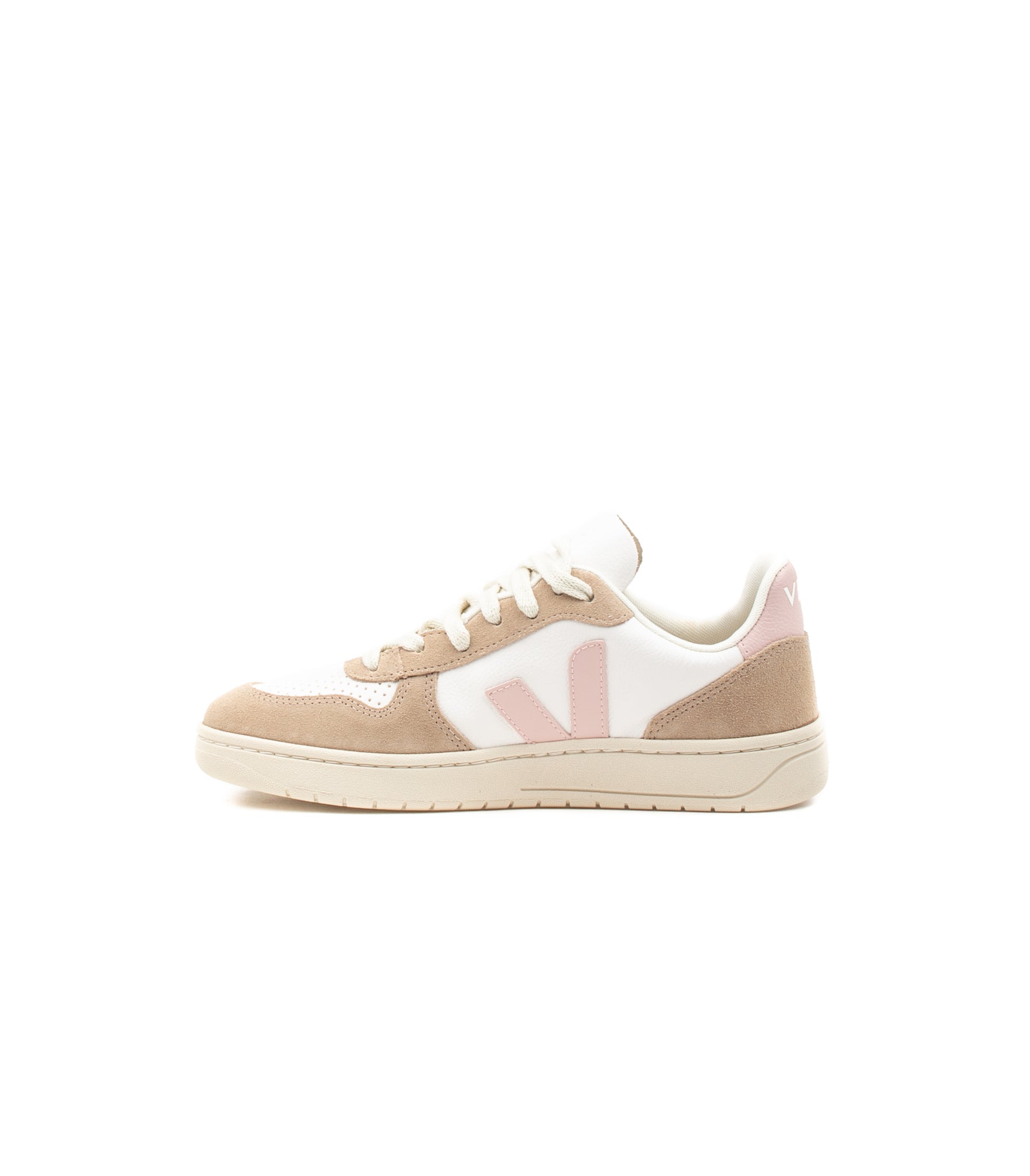 Veja V-10 Chromefree Leather White Pink Women