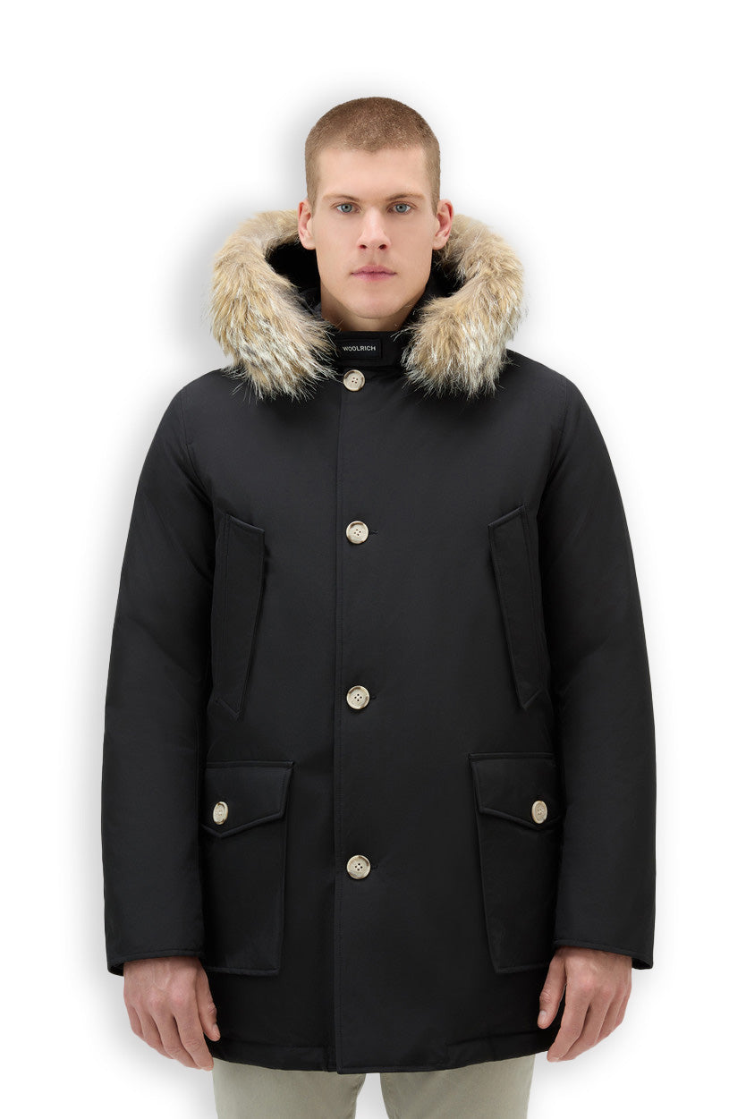 Woolrich Arctic Parka Detachable Fur Black Men