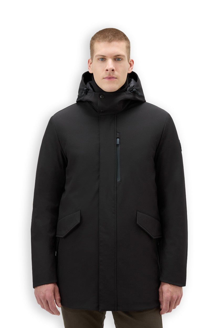 Woolrich Barrow Mac Soft Shell Coat Black Men