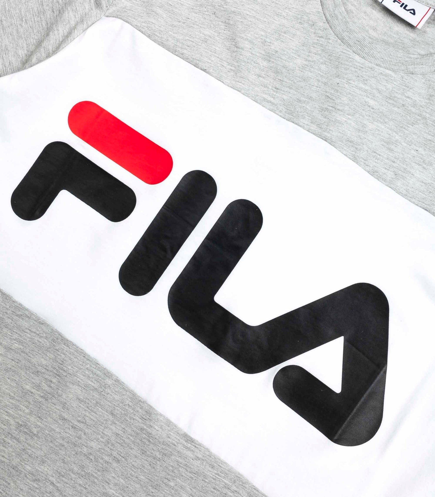 Fila Day Tee Colorblock Lith Grey/White