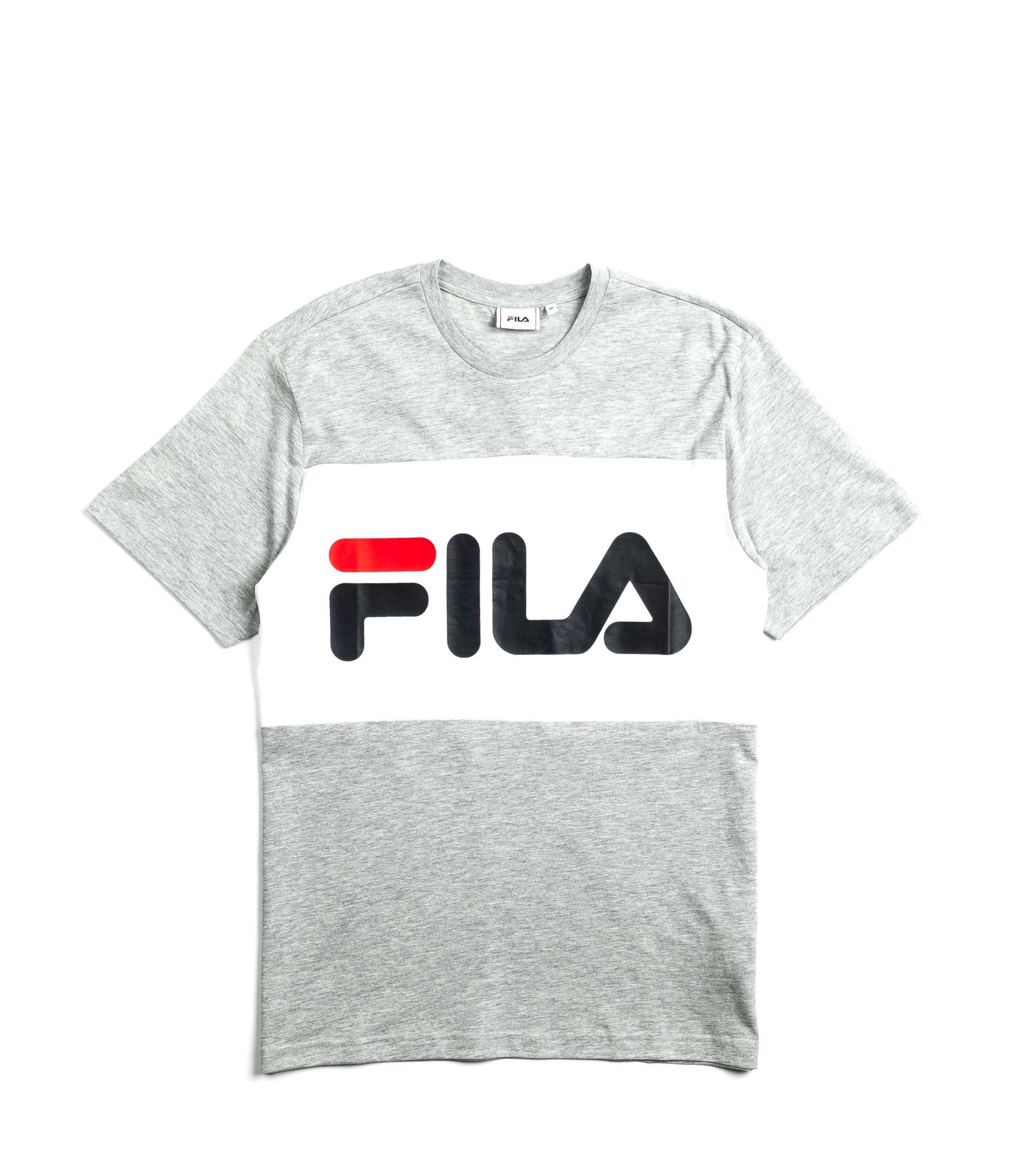 Fila Day Tee Colorblock Lith Grey/White